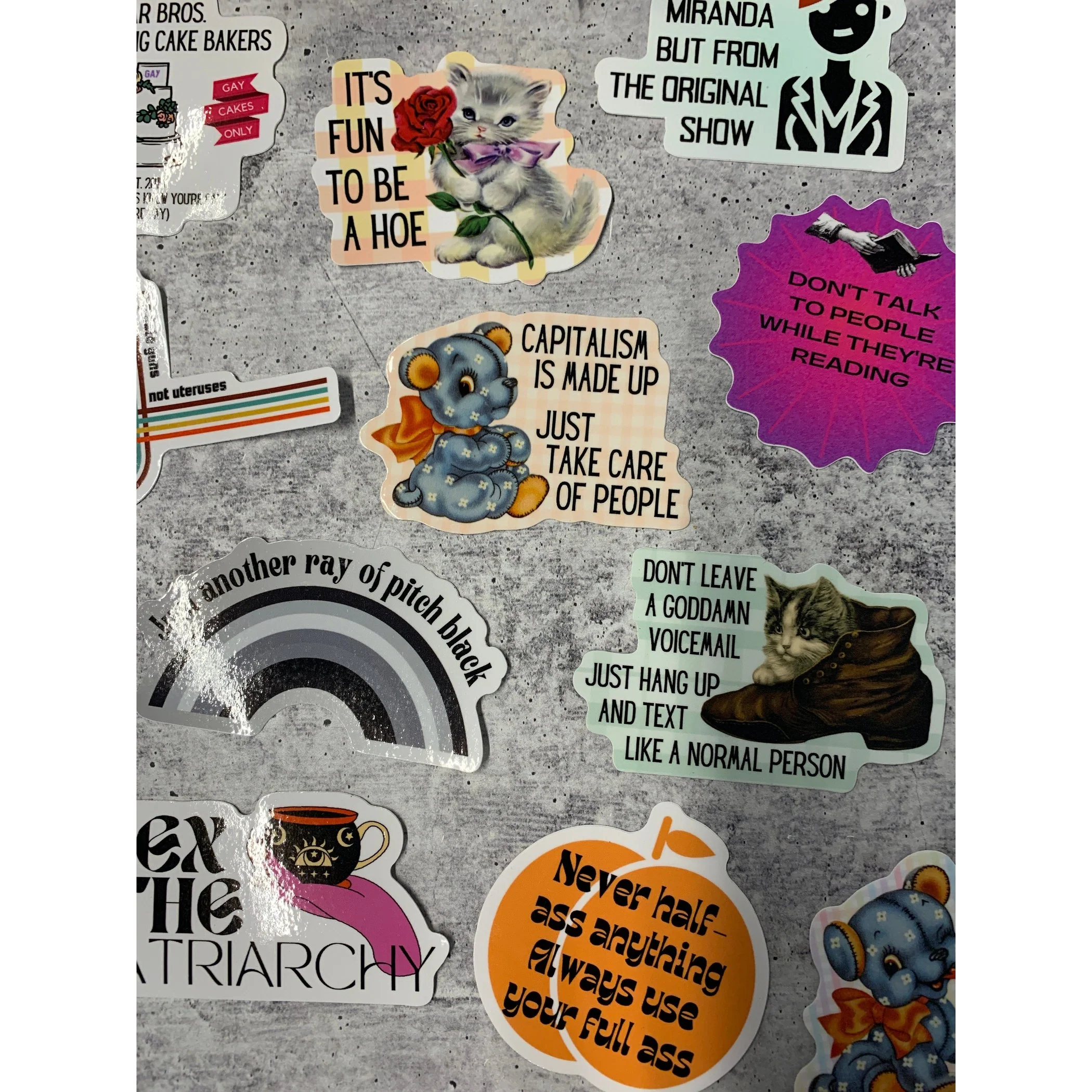 Never Half Ass Anything Die Cut Vinyl Sticker - Image 5
