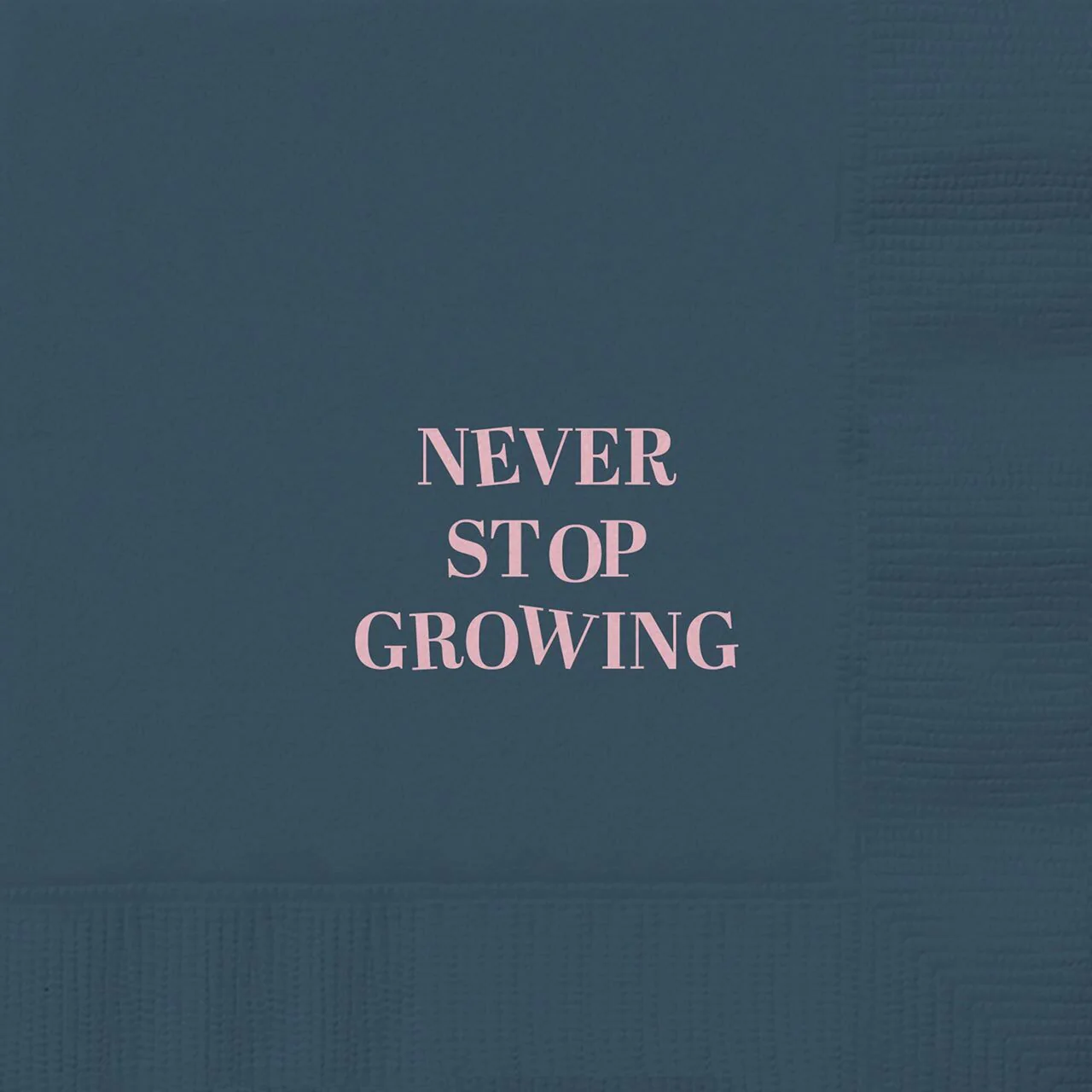 Never Stop Growing Party/Beverage/Cocktail Napkins | 5" Square - Image 2