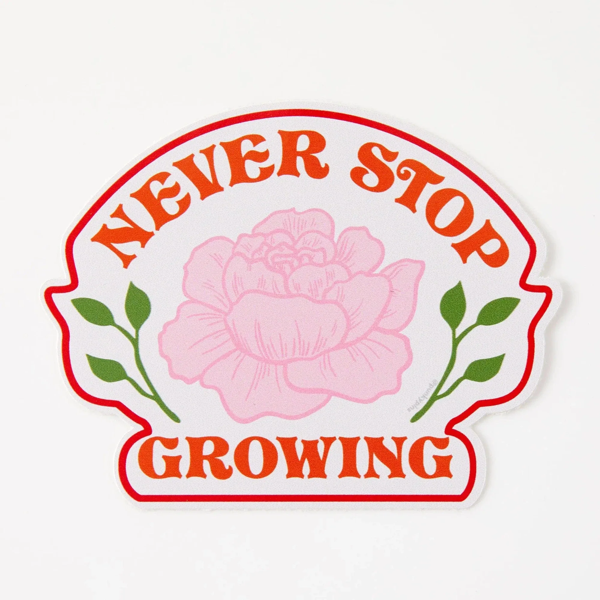 Never Stop Growing Vinyl Sticker - Image 3