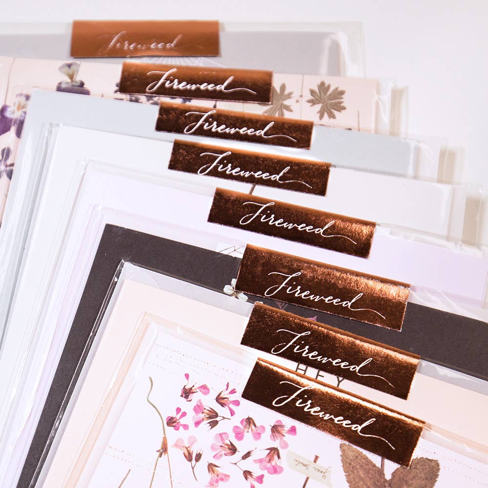 New Beginnings Greeting Card | Fine Rose Gold Details | Translucent Parchment Envelope - Image 3