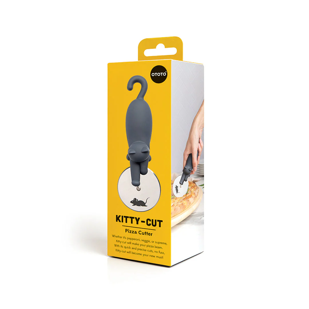 Kitty Cut Pizza Cutter Wheel | Black Cat Lovers Kitchen Utensils - Image 5