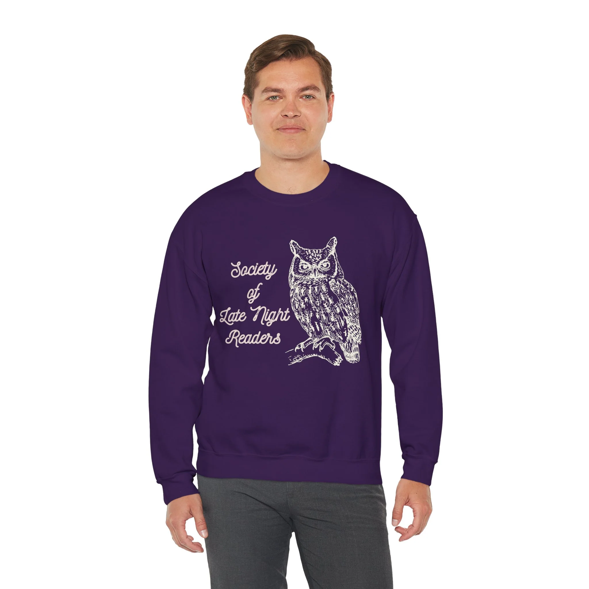 Society Of Late Night Readers Unisex Heavy Blend™ Crewneck Sweatshirt [SM-5XL] - Image 12