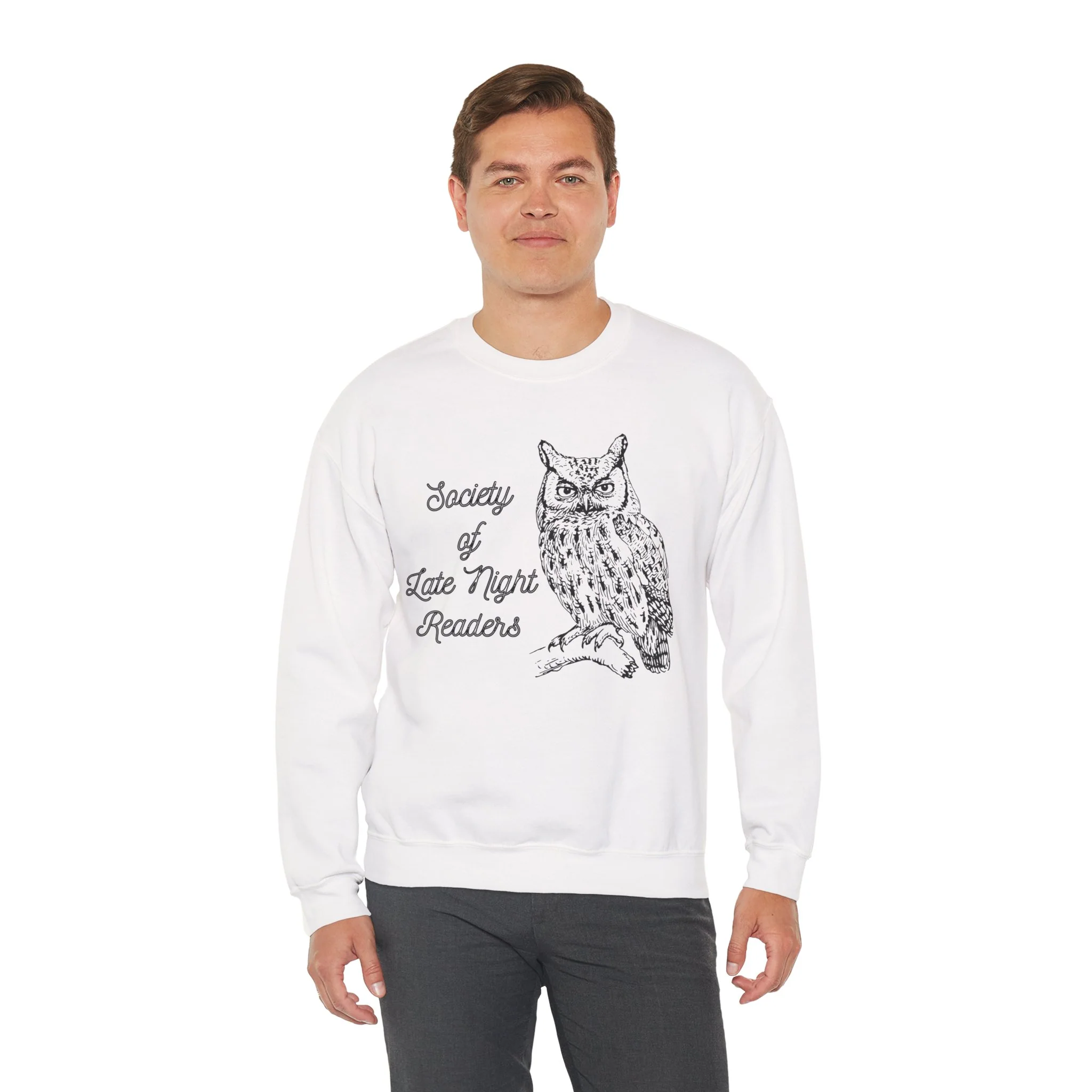 Society Of Late Night Readers Unisex Heavy Blend™ Crewneck Sweatshirt [SM-5XL] - Image 14