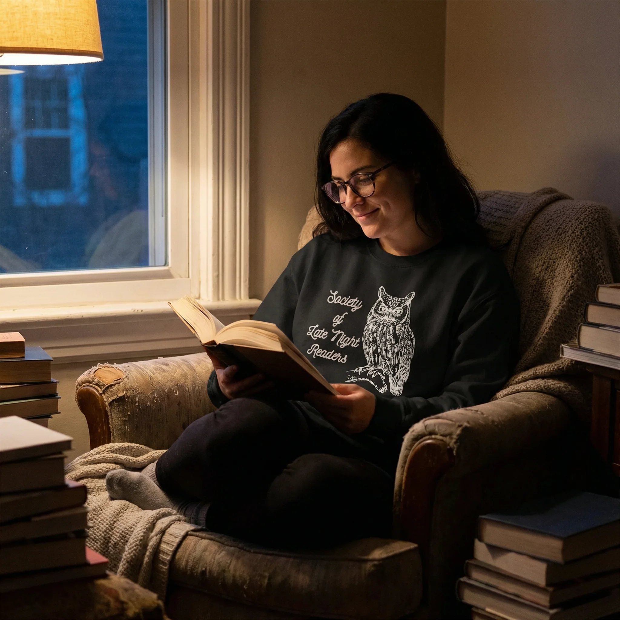 Society Of Late Night Readers Unisex Heavy Blend™ Crewneck Sweatshirt [SM-5XL] - Image 19