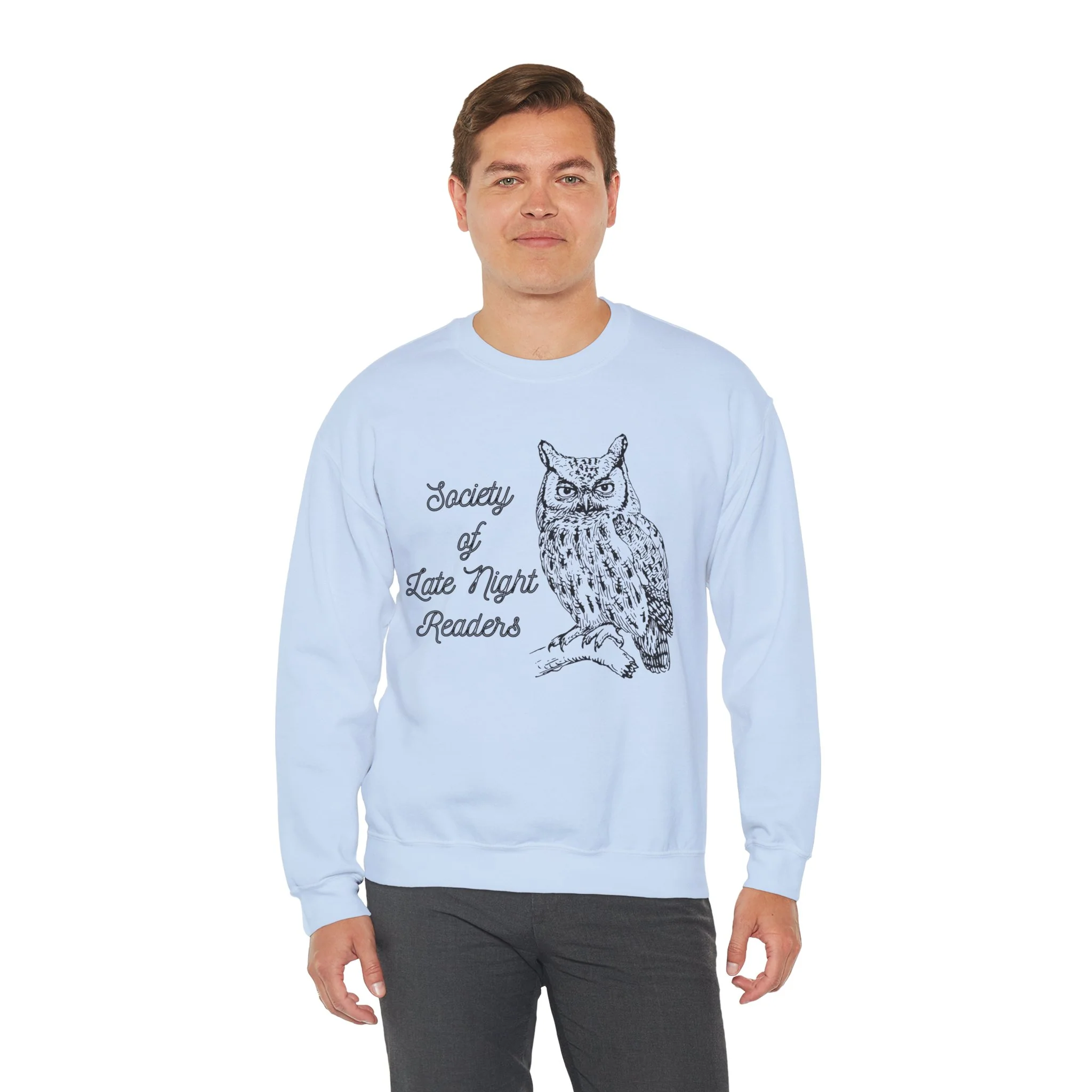 Society Of Late Night Readers Unisex Heavy Blend™ Crewneck Sweatshirt [SM-5XL] - Image 6