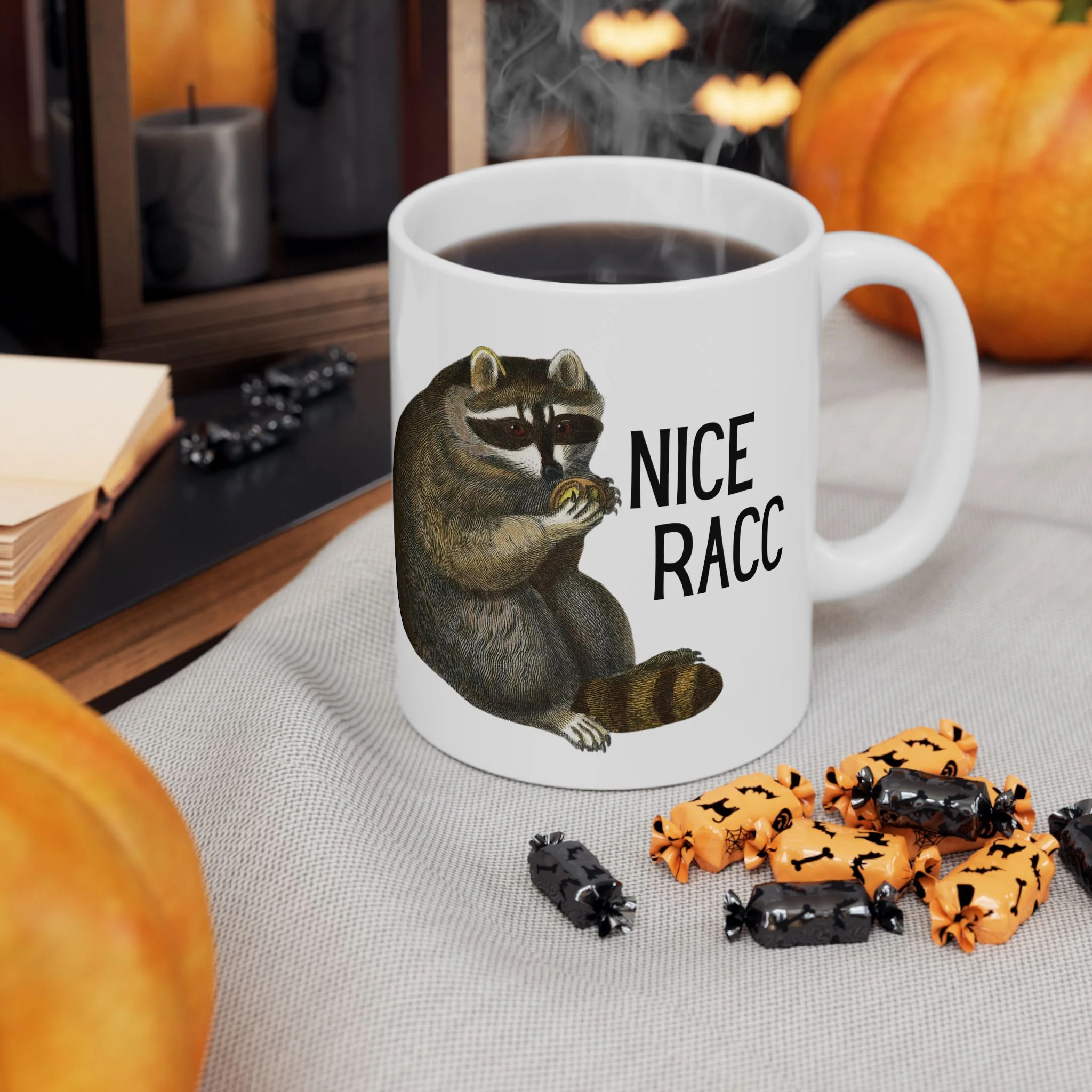 Nice Racc Ceramic Mug 11oz - Image 10