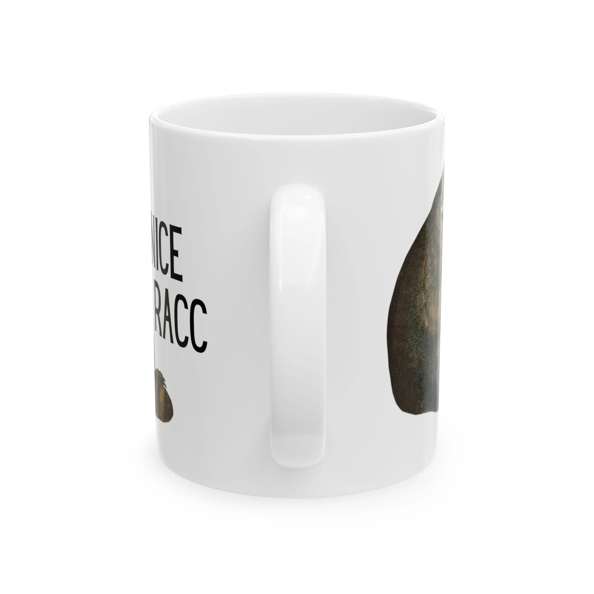 Nice Racc Ceramic Mug 11oz - Image 11