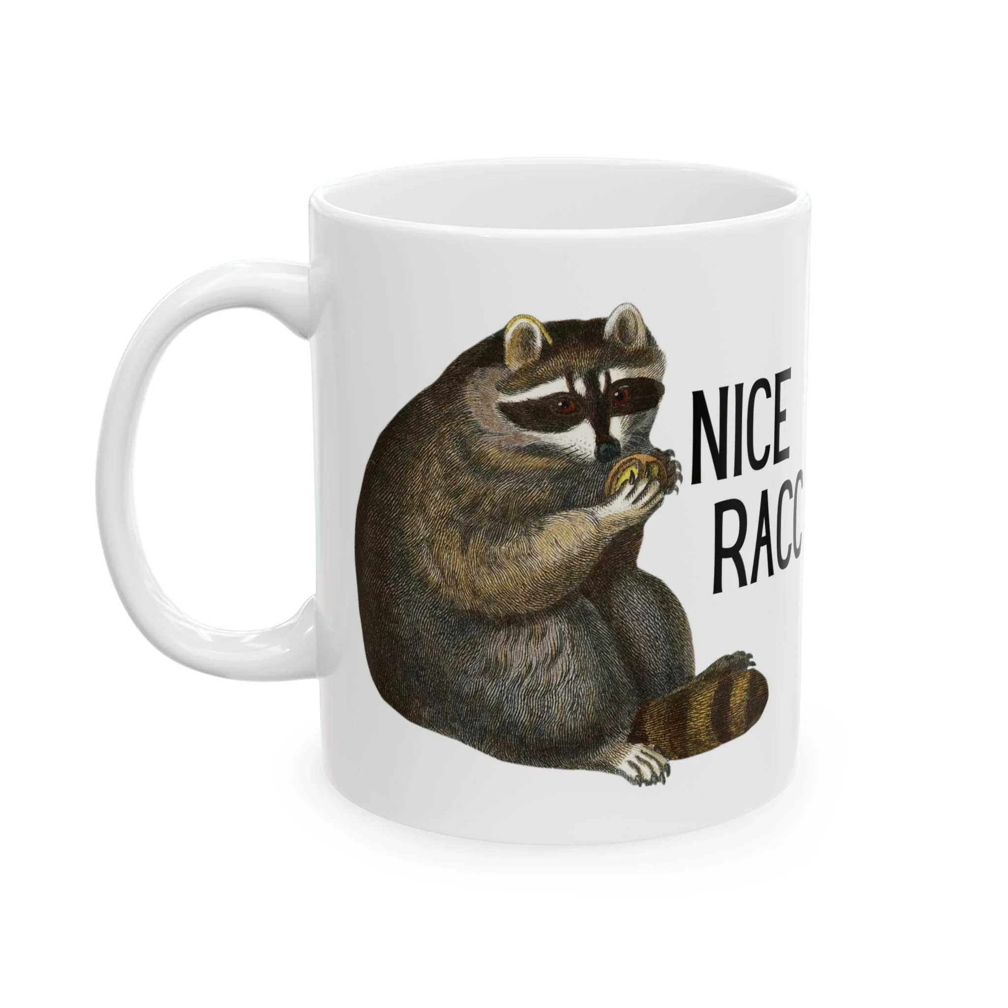 Nice Racc Ceramic Mug 11oz - Image 2