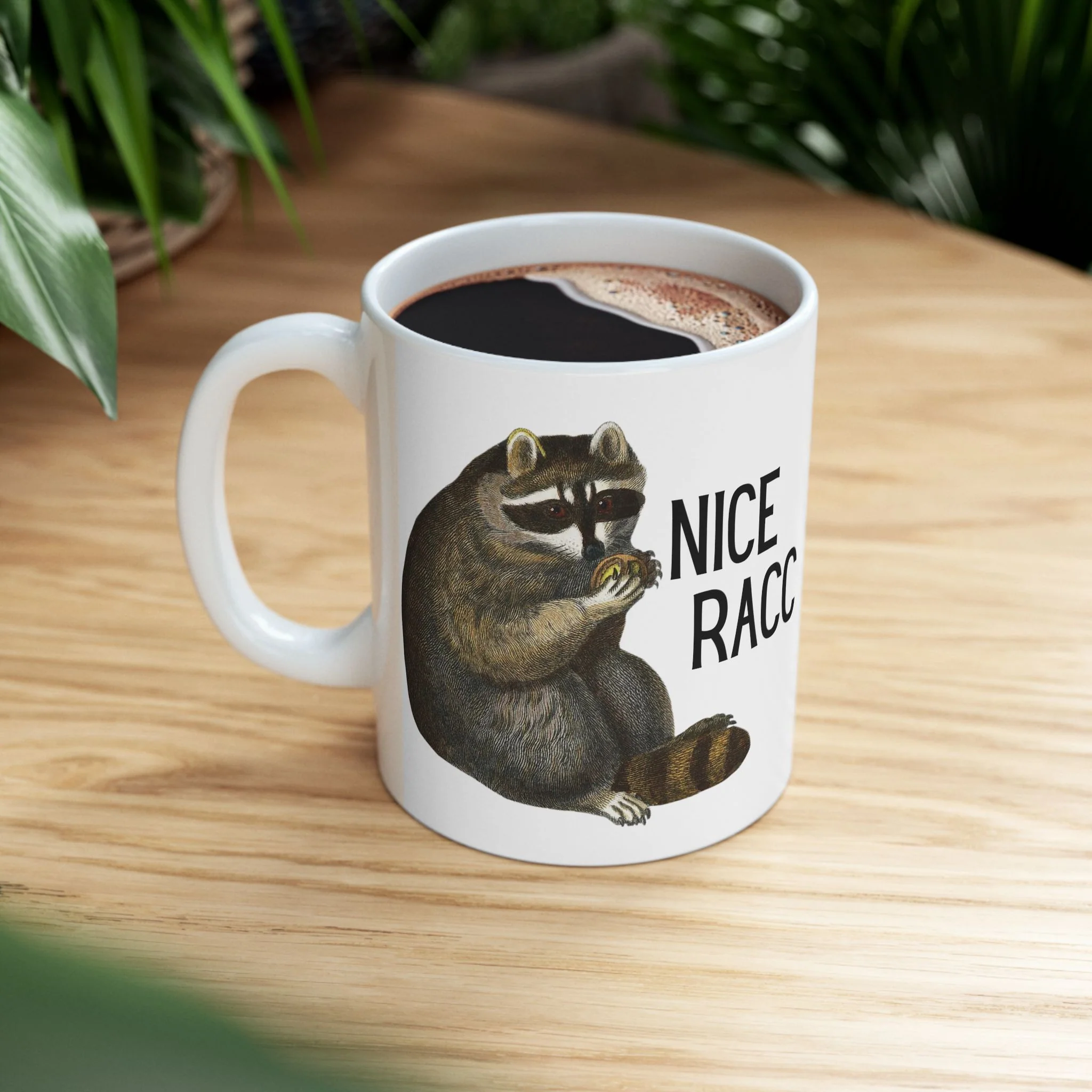 Nice Racc Ceramic Mug 11oz - Image 6