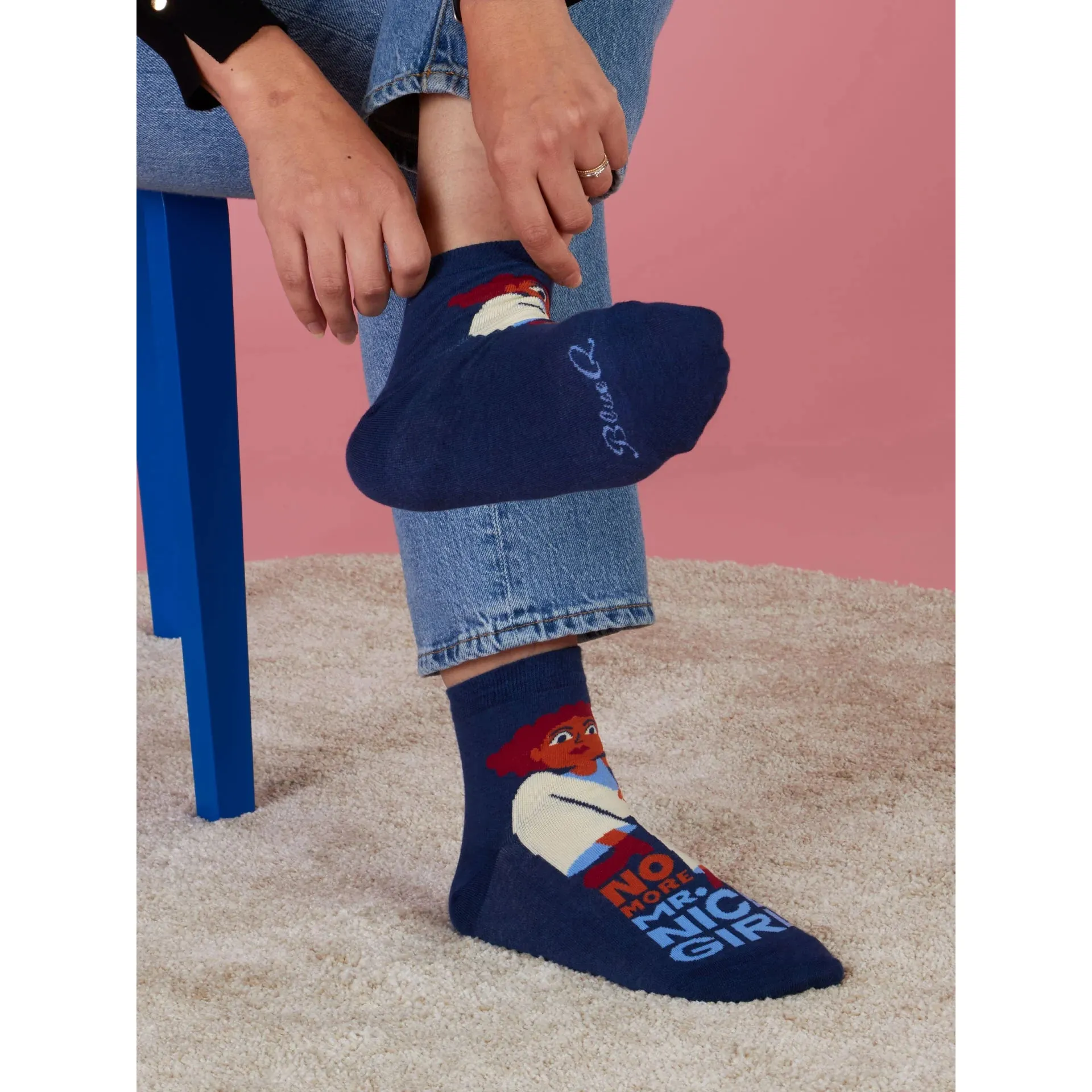 No More Mr. Nice Girl Women's Ankle Socks | BlueQ at GetBullish - Image 6