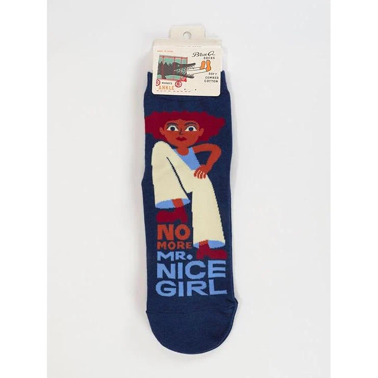 No More Mr. Nice Girl Women's Ankle Socks | BlueQ at GetBullish - Image 7