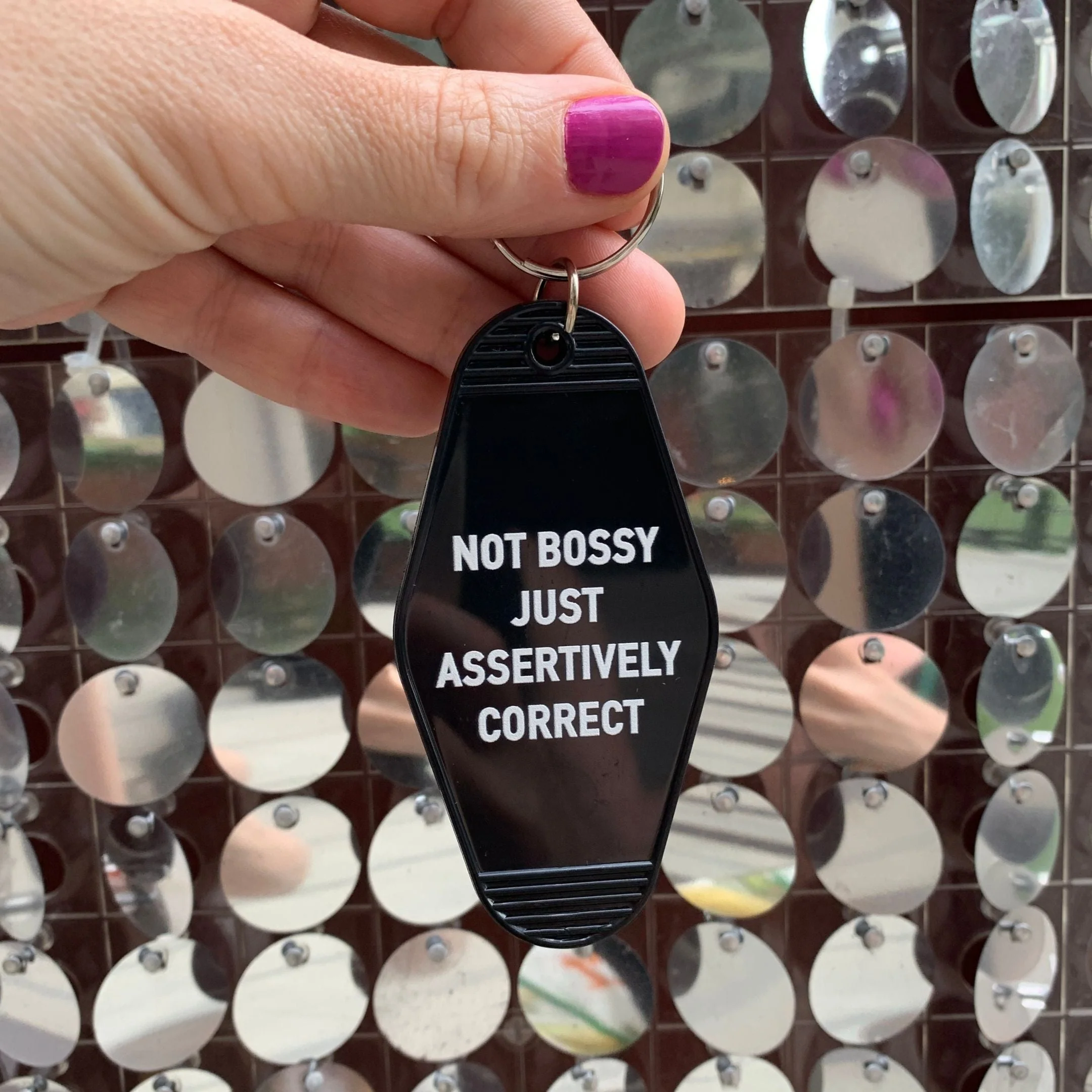 Not Bossy Just Assertively Correct Motel Keychain - Image 7