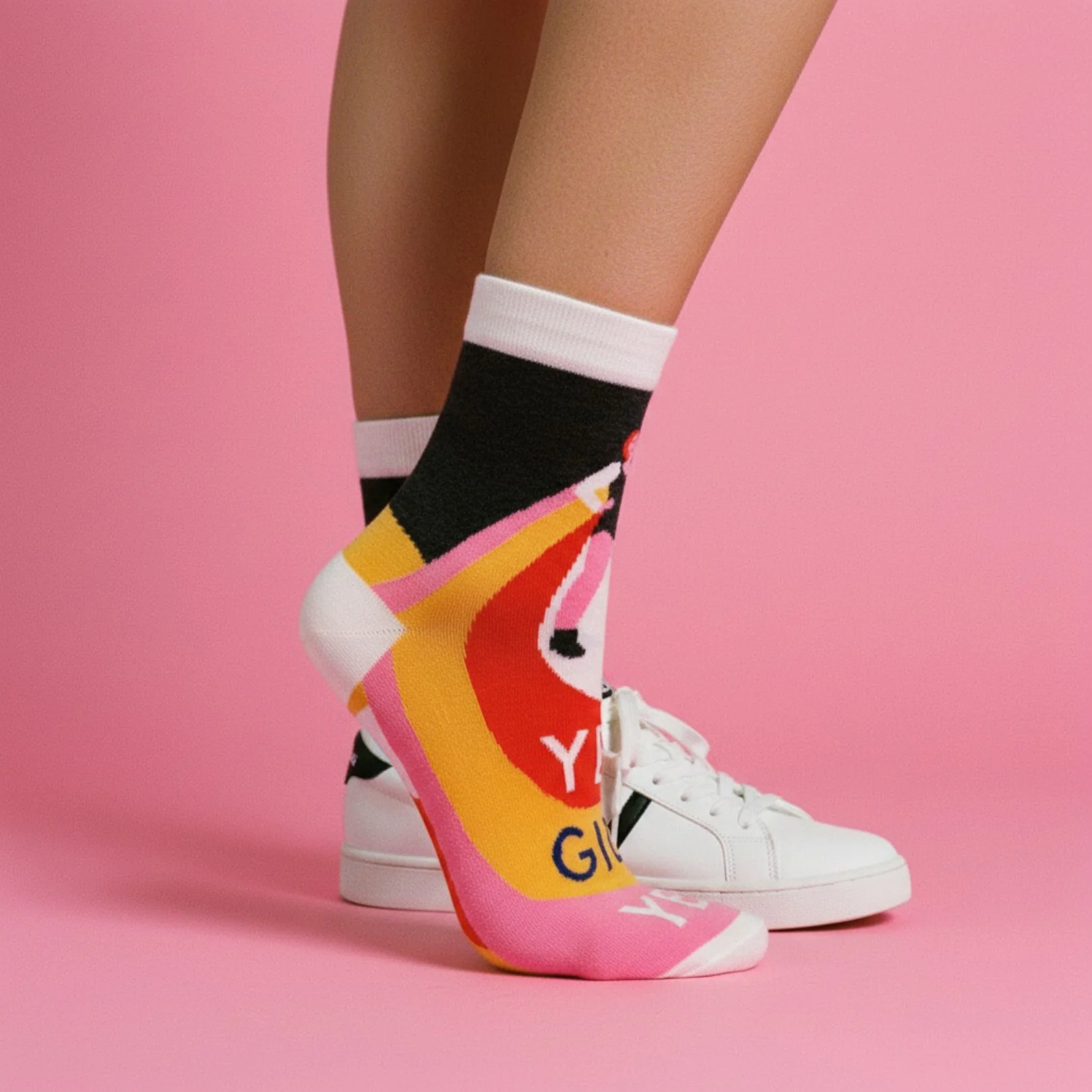 Yes, Girl, Yes Women's Ankle Socks | BlueQ at GetBullish - Image 3