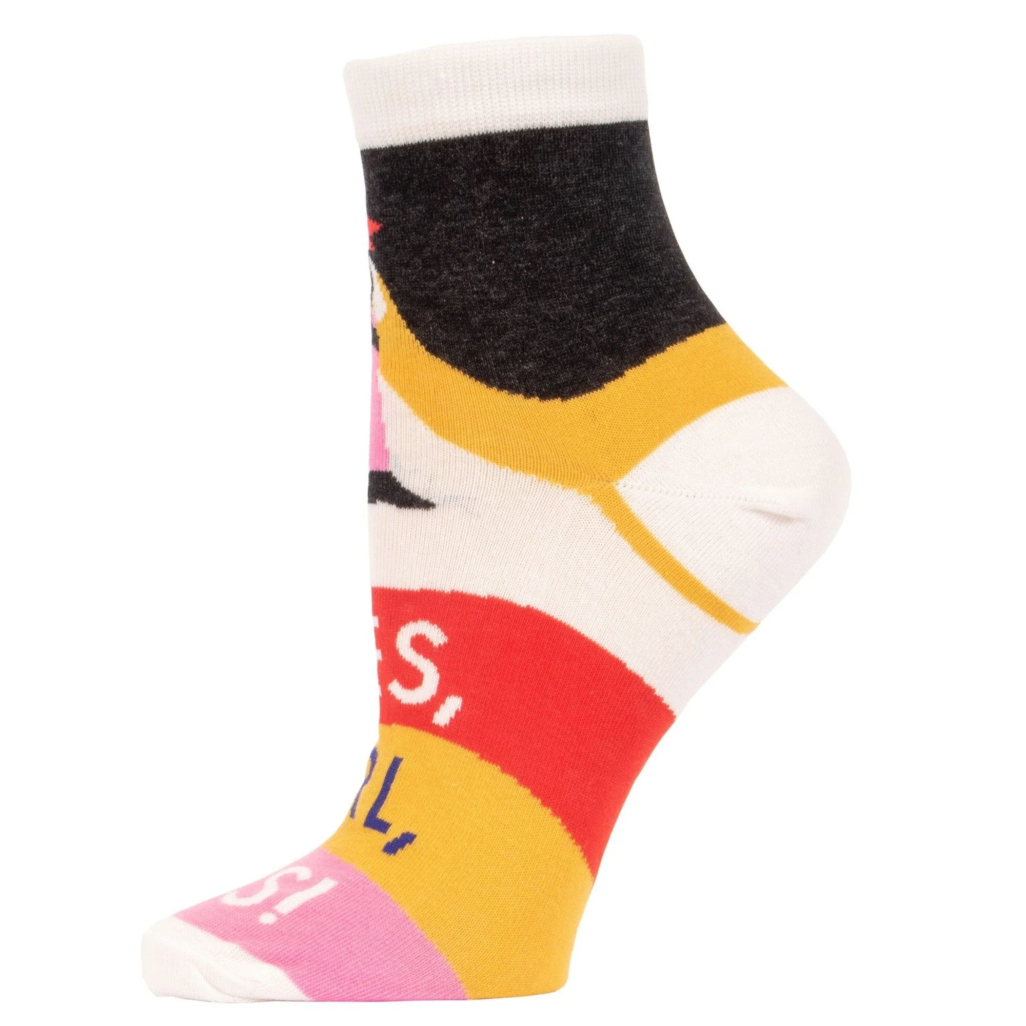 Yes, Girl, Yes Women's Ankle Socks | BlueQ at GetBullish - Image 6