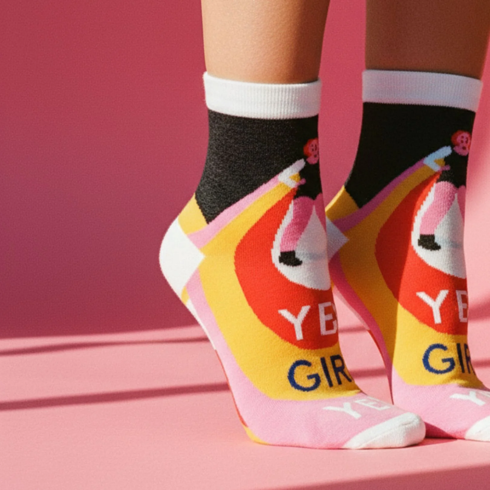 Yes, Girl, Yes Women's Ankle Socks | BlueQ at GetBullish - Image 7