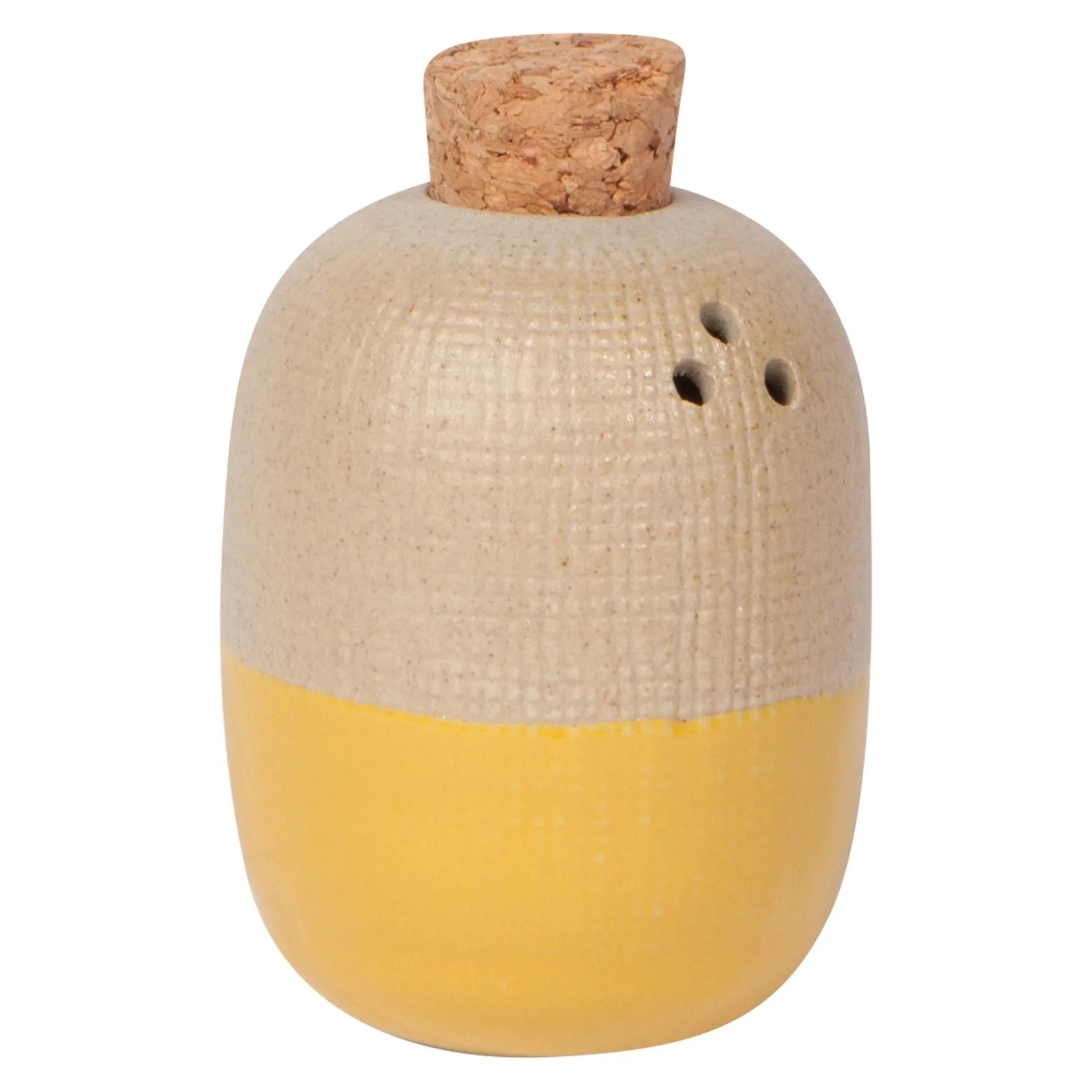 Ochre Solar Salt & Pepper Shakers Set | Stoneware Seasoning Dispensers Condiments Container - Image 5