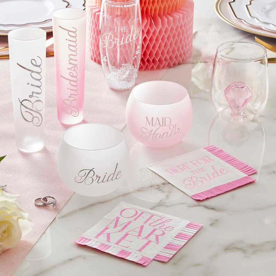 Off The Market Fringe Beverage Napkins | Party Cocktail Paper Napkin | 5" - Image 10