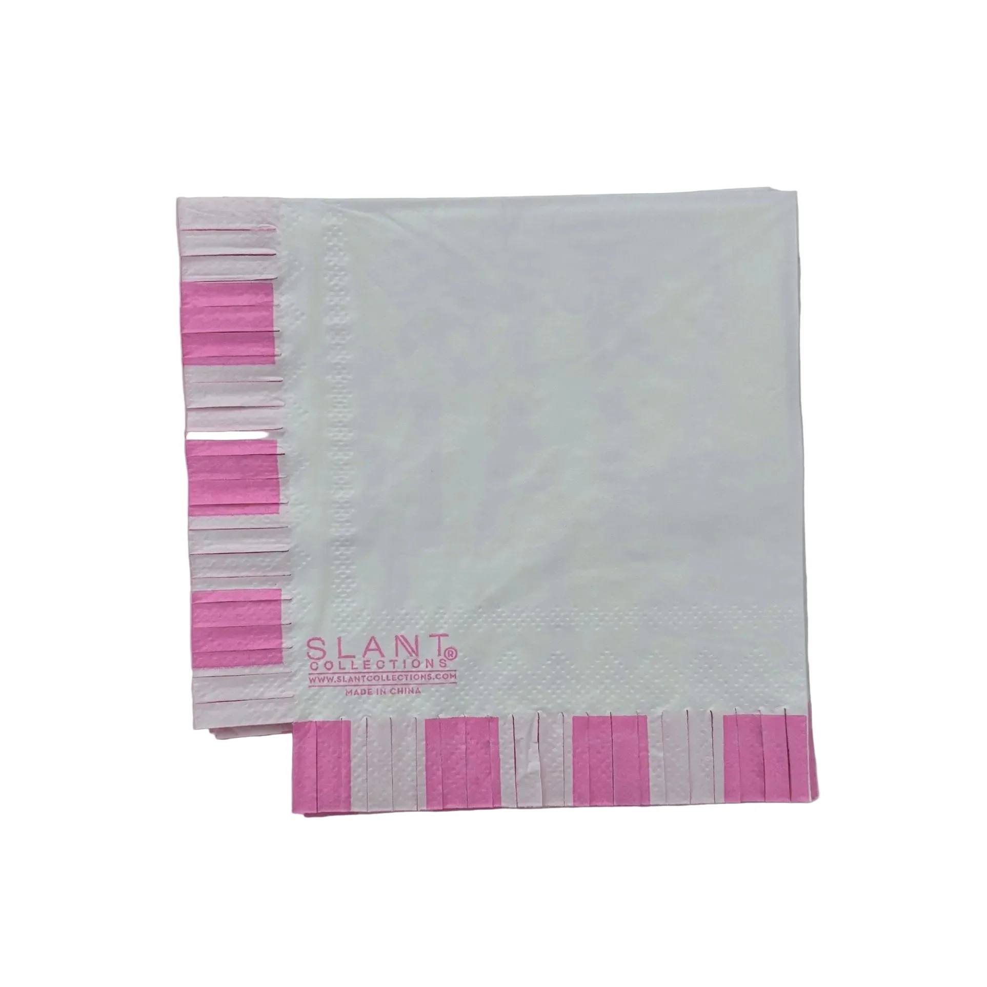 Off The Market Fringe Beverage Napkins | Party Cocktail Paper Napkin | 5" - Image 5