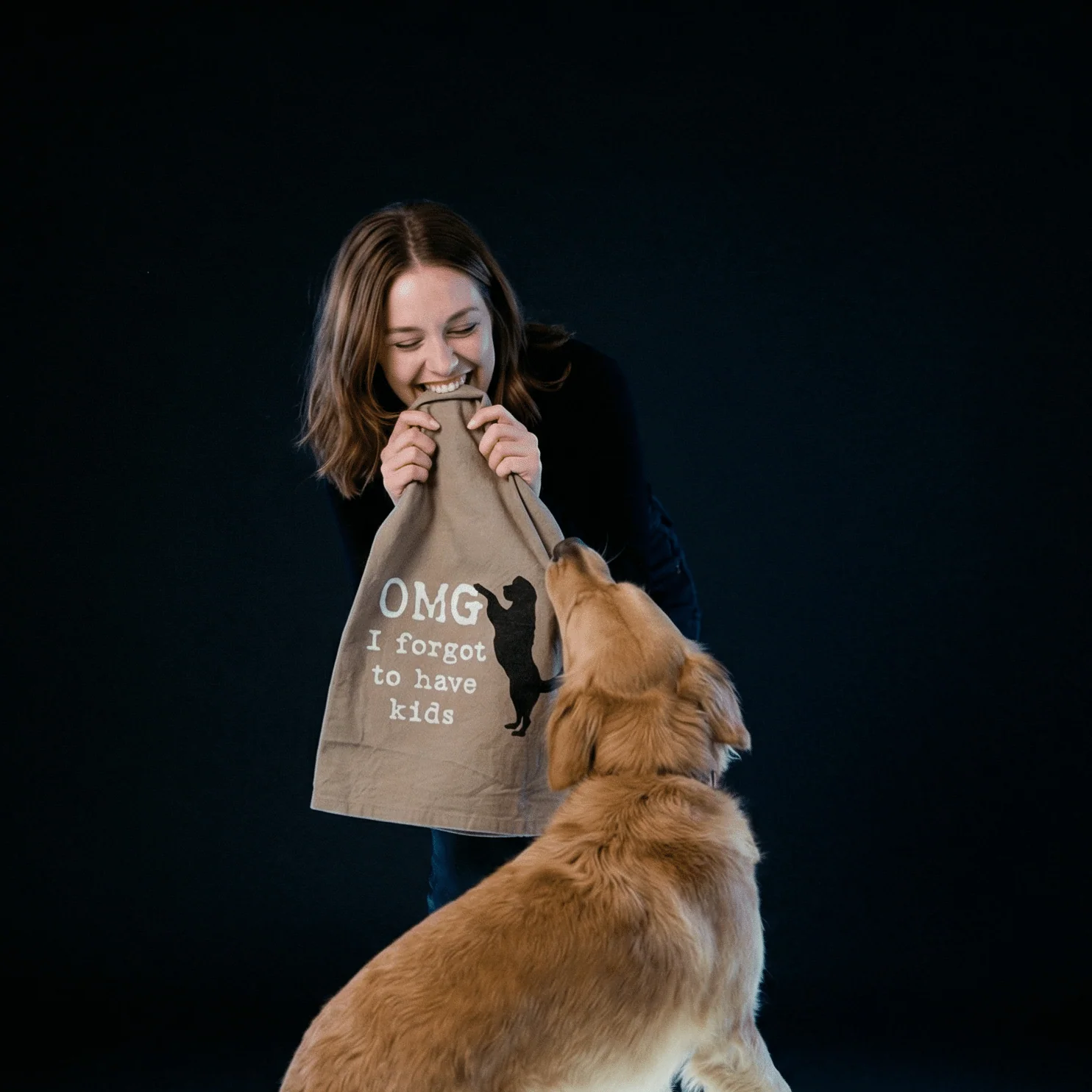 OMG I Forgot To Have Kids Cotton Dish Towel | Dog Lover Funny Novelty Cloth Tea Towel | Gift for Her - Image 6