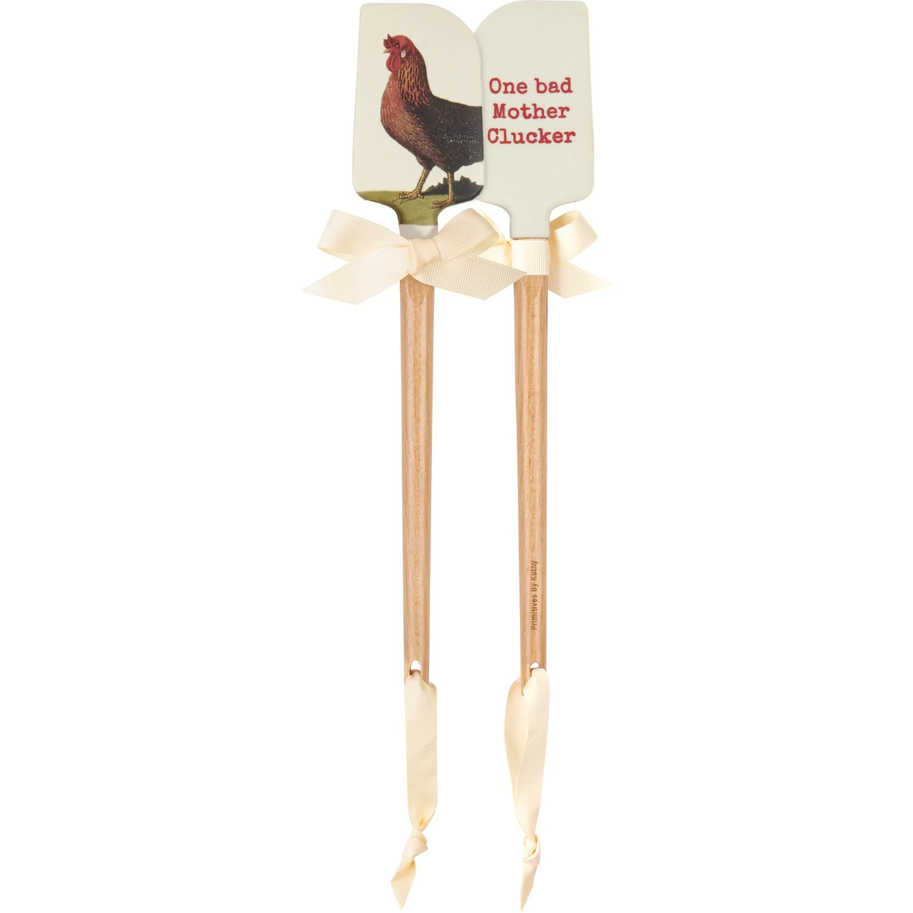 One Bad Mother Clucker Spatula With A Wooden Handle - Image 2