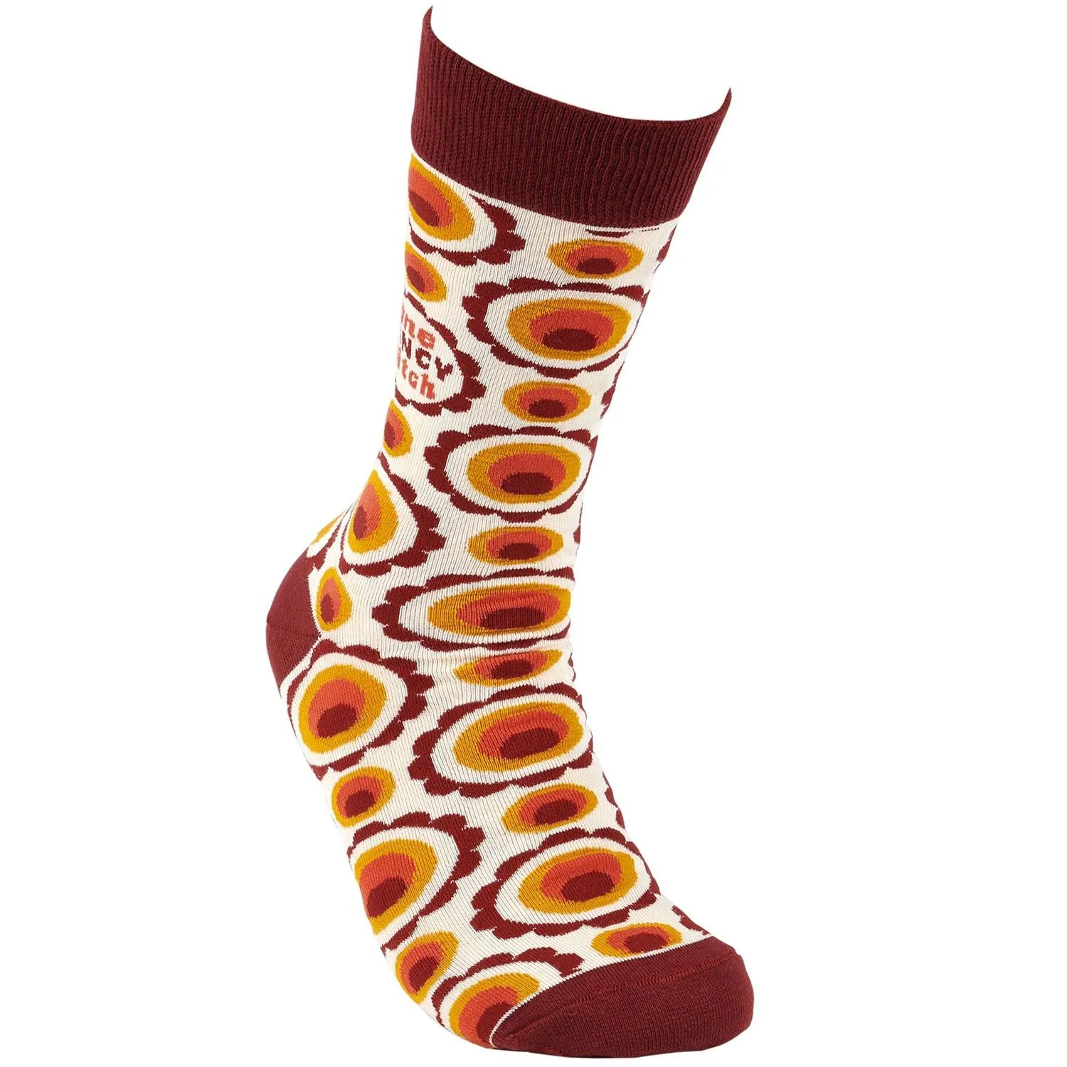 One Fancy Bitch Socks | Colorful Retro Pattern - Image 4