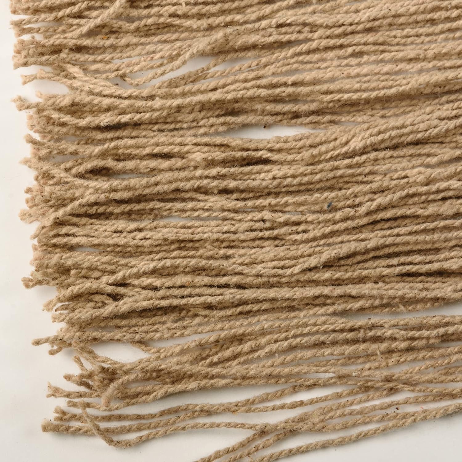 Ophelia Boho Woven Wall Hanging | Cotton Fringe Tapestry with Wooden Rod - Image 5