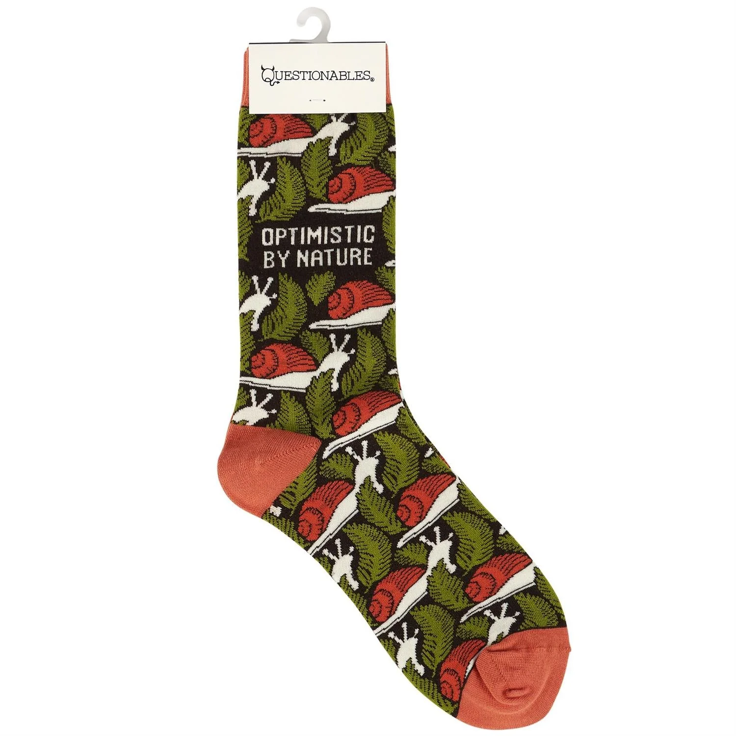 Optimistic by Nature Socks | Snail Pattern Design - Image 3