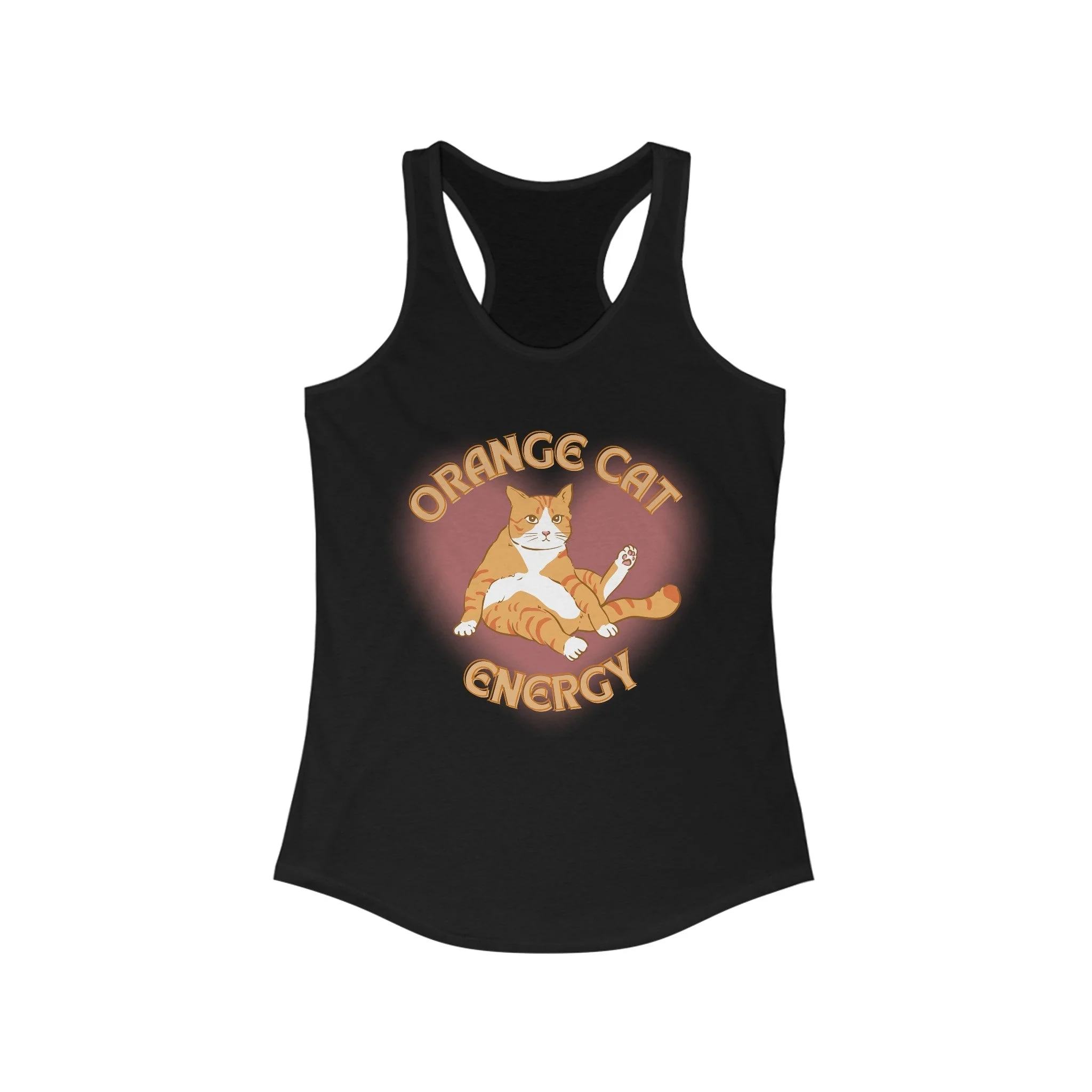 Orange Cat Energy Women's Ideal Racerback Tank - Image 3