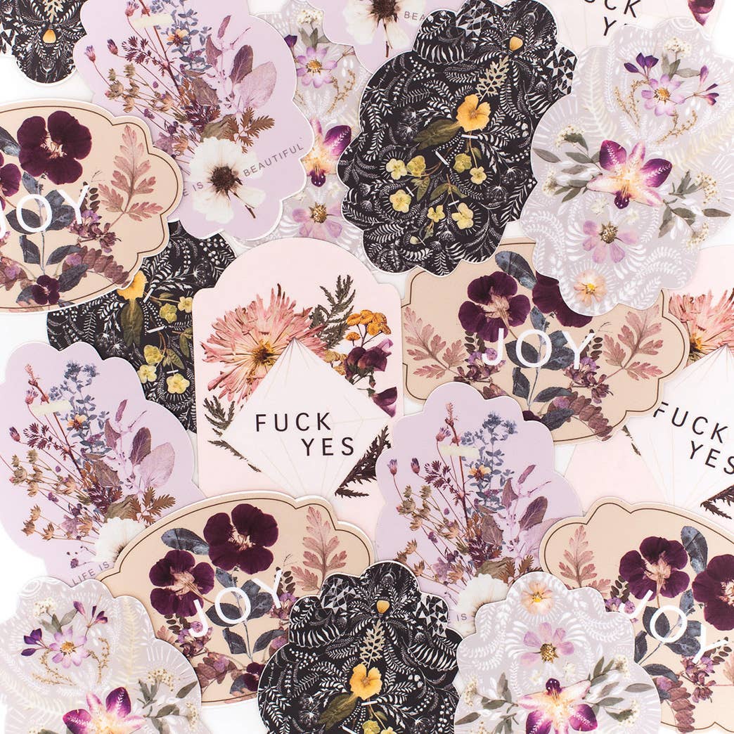 Orchid Lace Large Vinyl Sticker | 4” x 2.75” | Durable for Laptop, Water Bottle, Etc. - Image 6