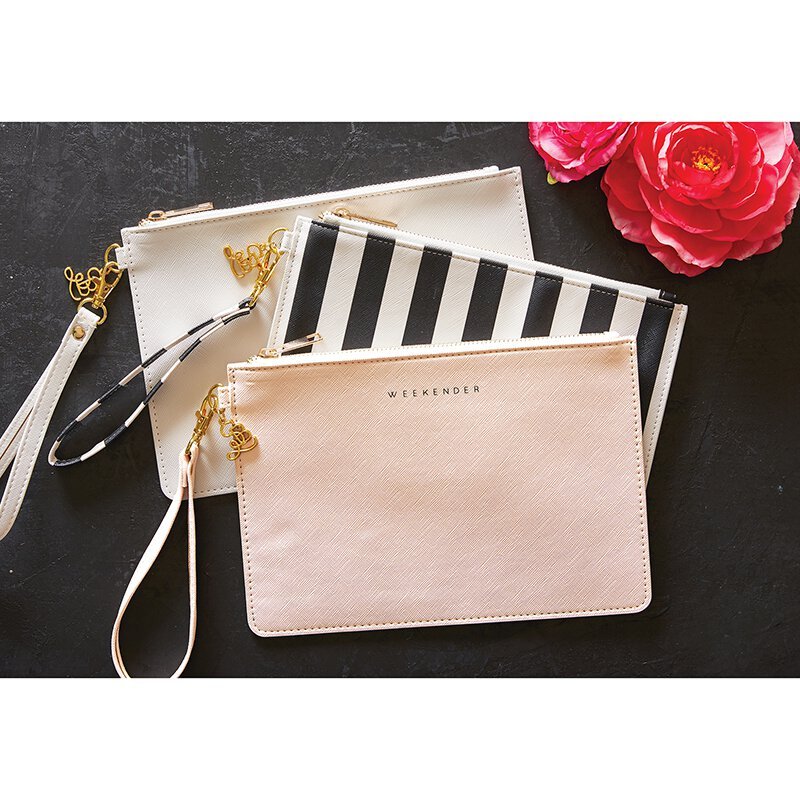 Out Of Office White Fashion Wristlet | 9.45" x 6.5" | Secret Message Inside - Image 4