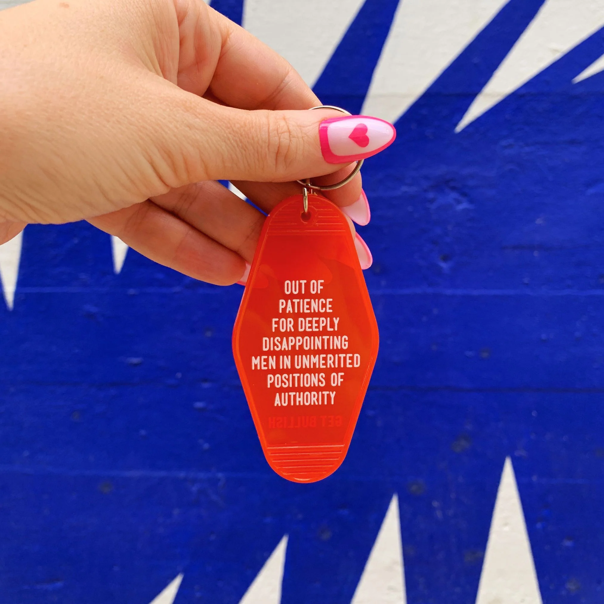 Out of Patience for Deeply Disappointing Men Motel Style Keychain - Image 6