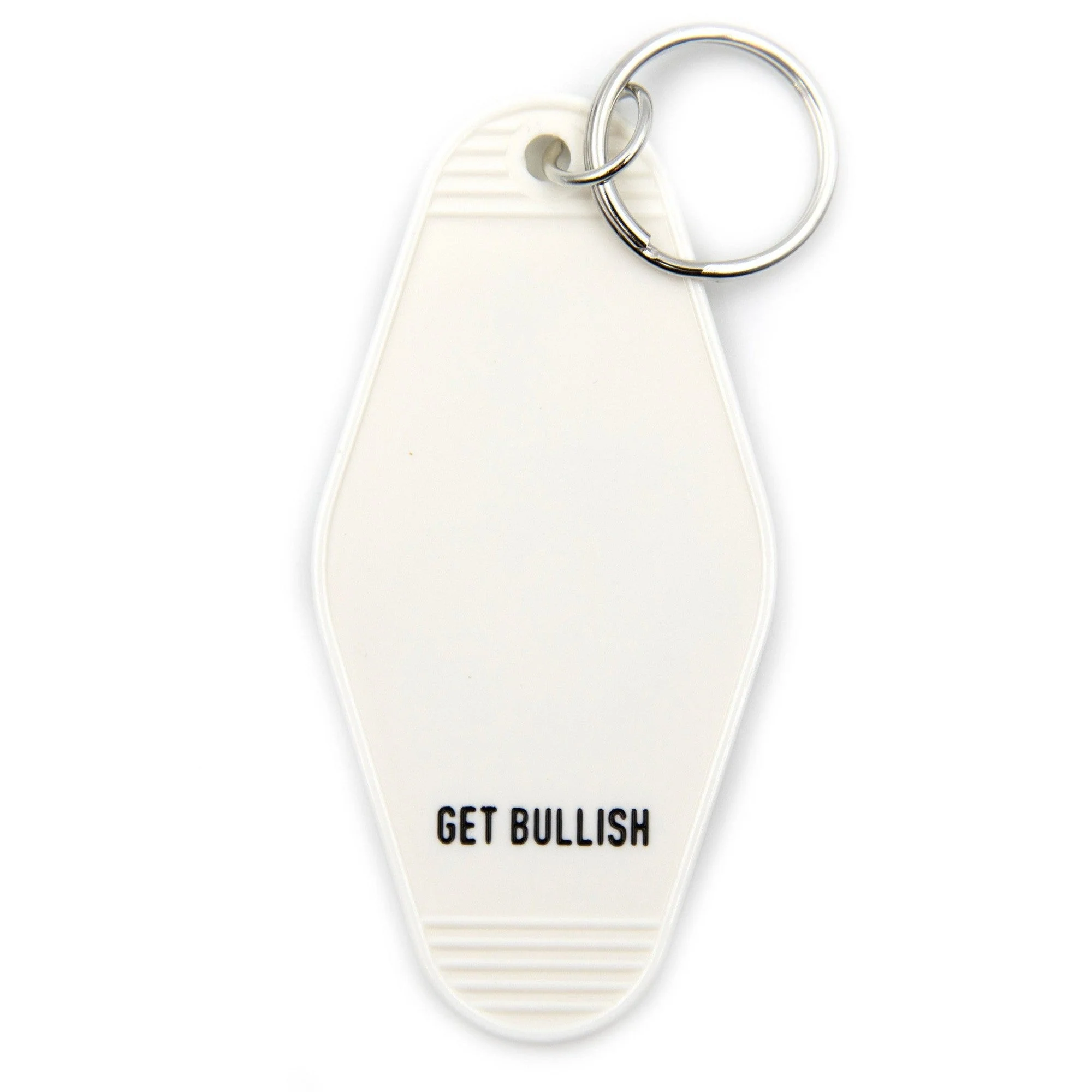 Out of Patience for Deeply Disappointing Men Motel Style Keychain in White - Image 3