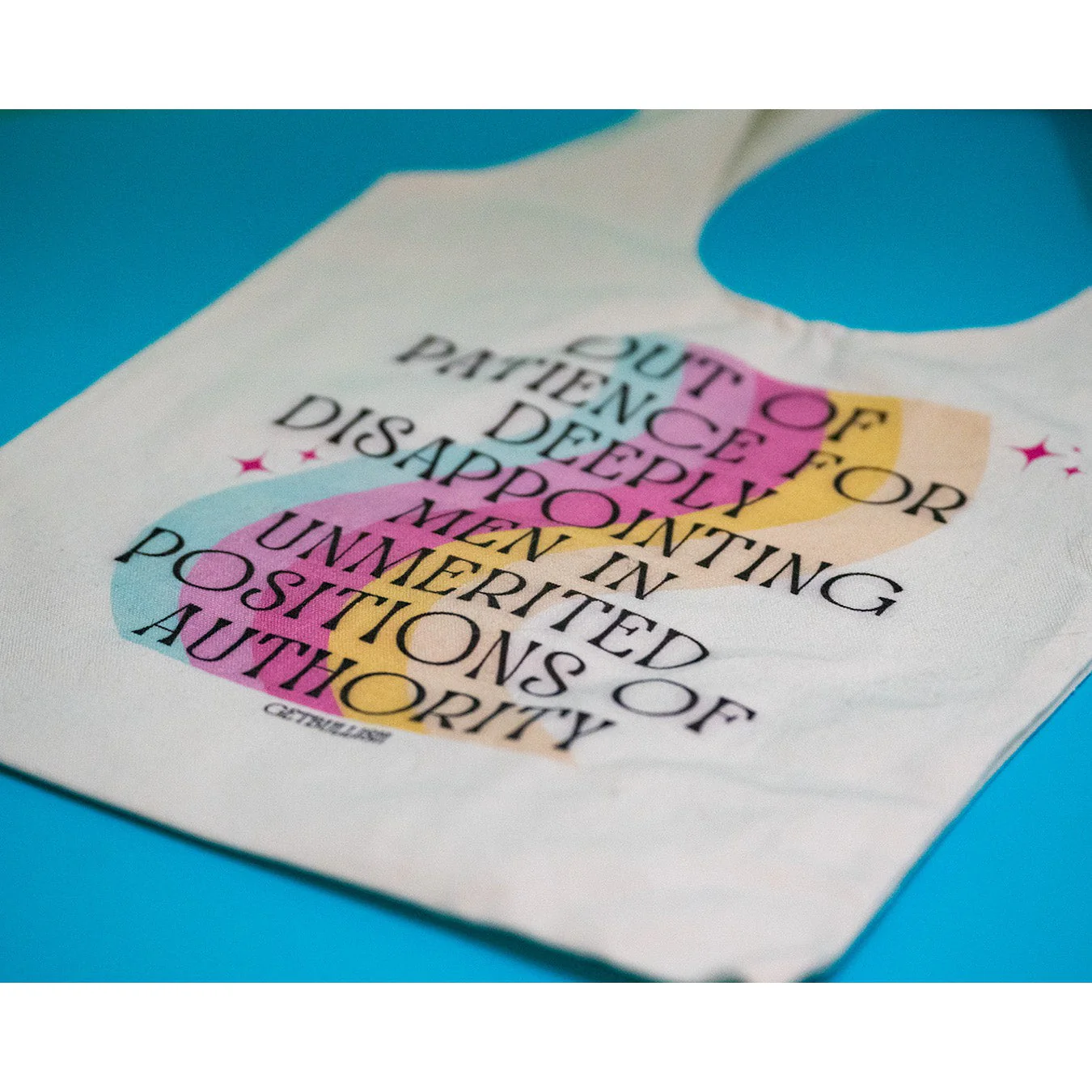 Out of Patience for Deeply Disappointing Men Slouchy Canvas Tote in Natural - Image 4