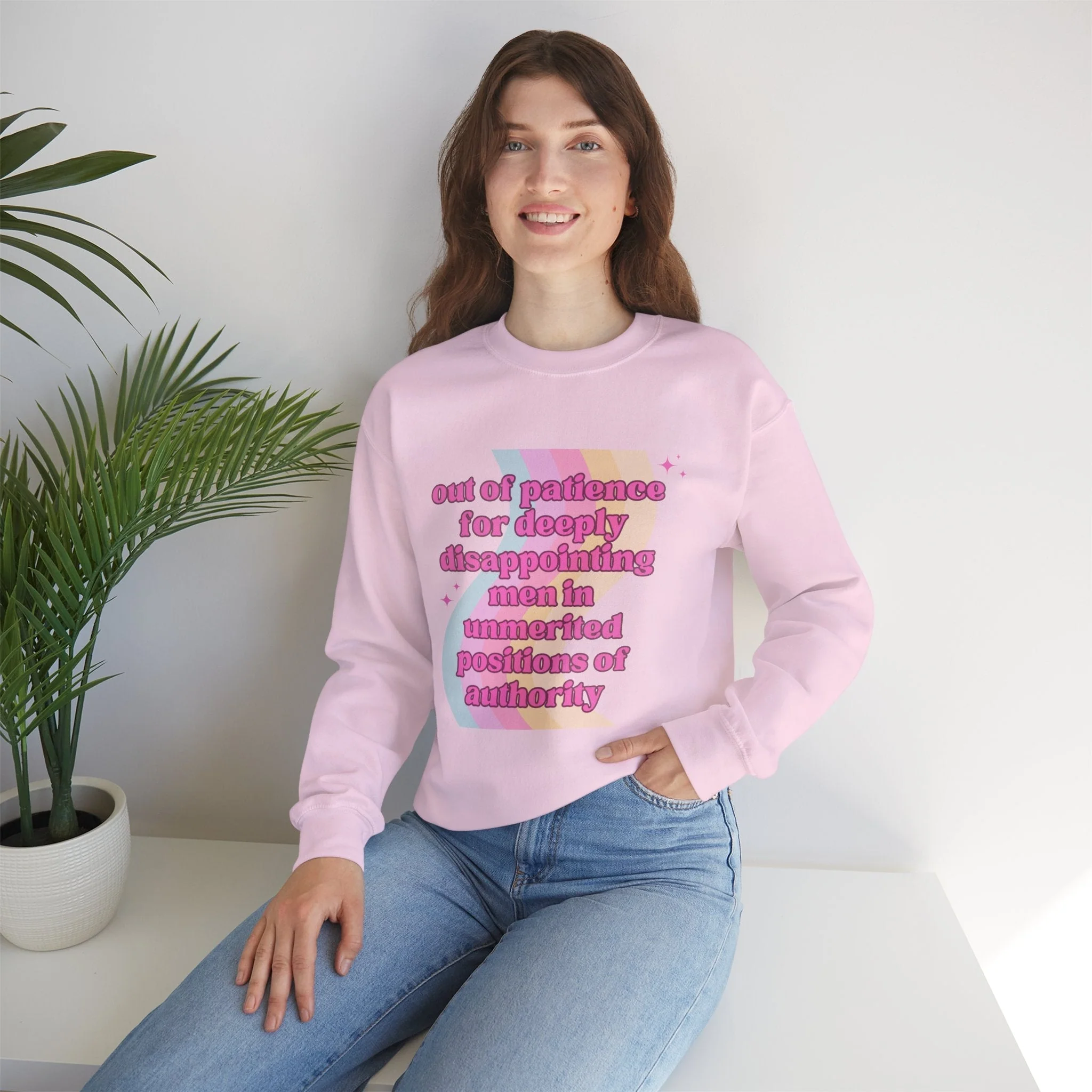 Out of Patience for Deeply Disappointing Men Unisex Heavy Blend™ Crewneck Sweatshirt Sizes SM-5XL | Plus Size Available - Image 4