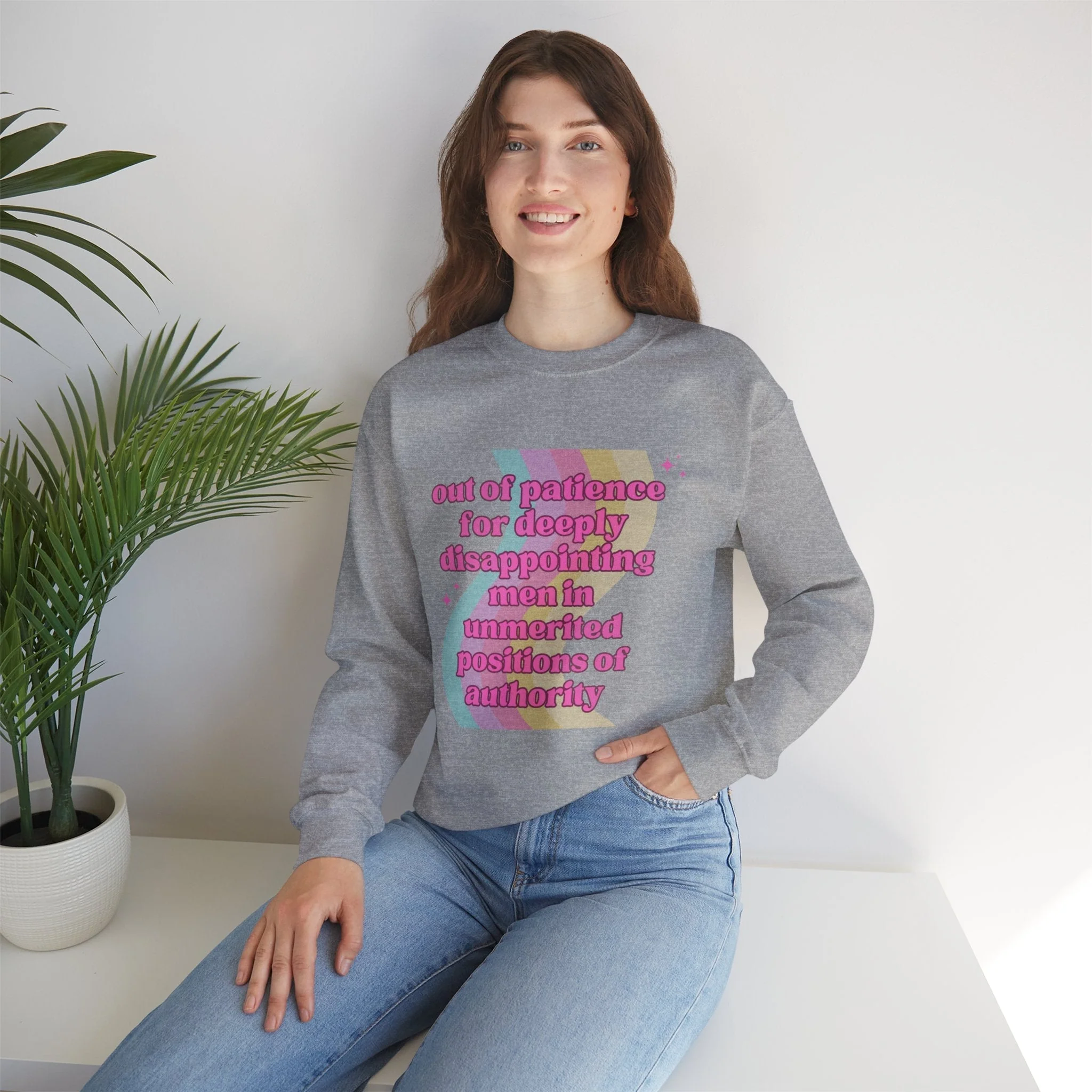 Out of Patience for Deeply Disappointing Men Unisex Heavy Blend™ Crewneck Sweatshirt Sizes SM-5XL | Plus Size Available - Image 6