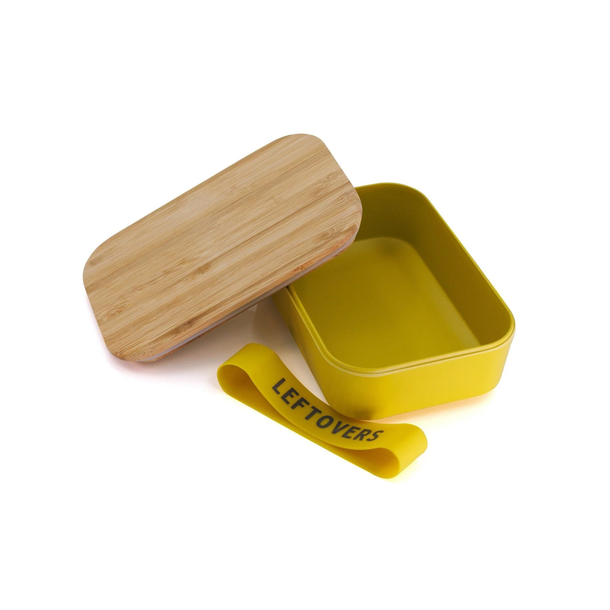 Set of 3 Leftovers Bamboo Lunch Box in Vivid Yellow | Eco-Friendly and Sustainable | 7.5" x 5" x 2" - Image 12