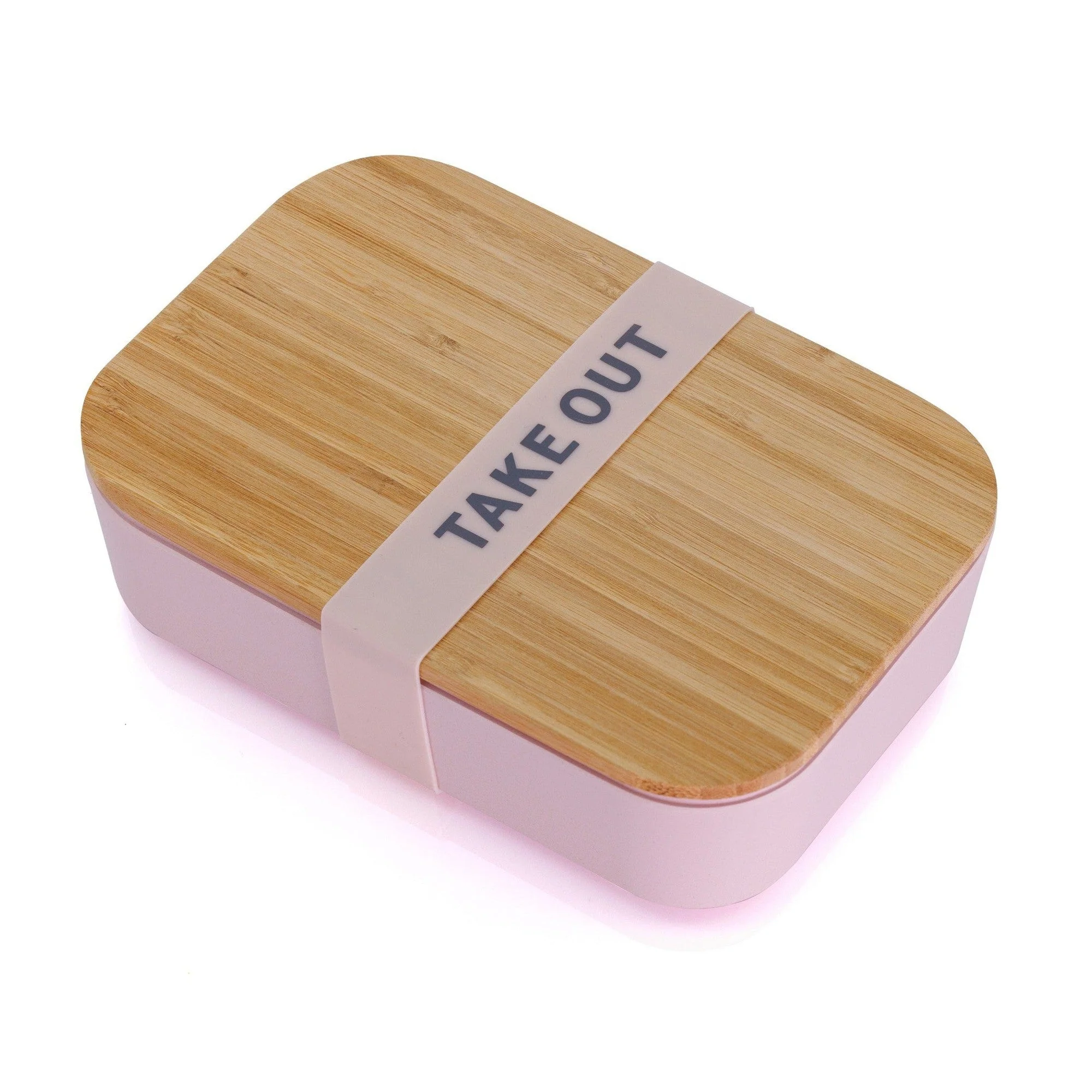 Pack of 3 Take Out Bamboo Lunch Box in Blush Pink | Eco-Friendly and Sustainable | 7.5" x 5" x 2" - Image 5