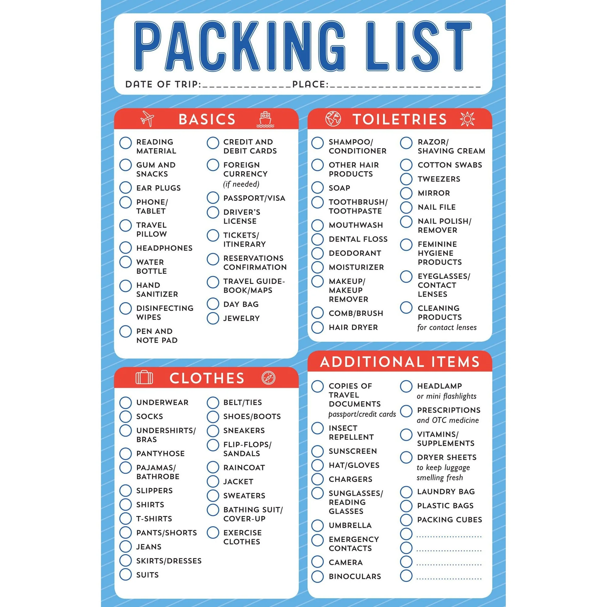 Packing List Note Pad | 60 Tearable Sheets 6" x 9" Stationery List Pad - Image 2