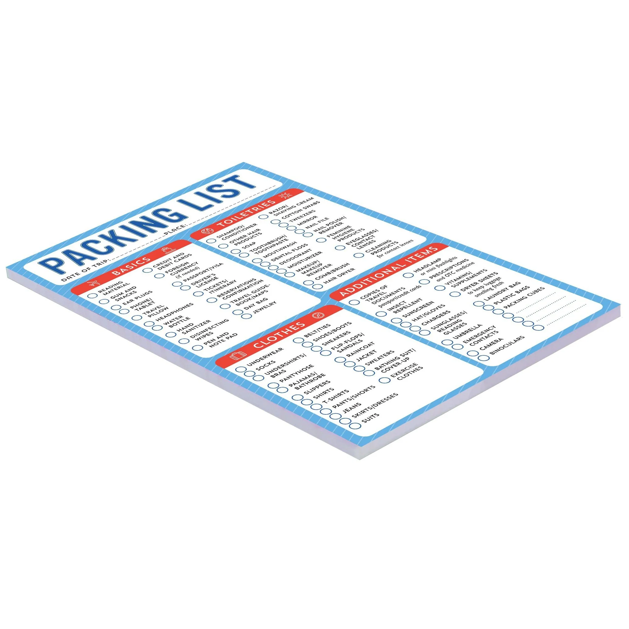 Packing List Note Pad | 60 Tearable Sheets 6" x 9" Stationery List Pad - Image 4
