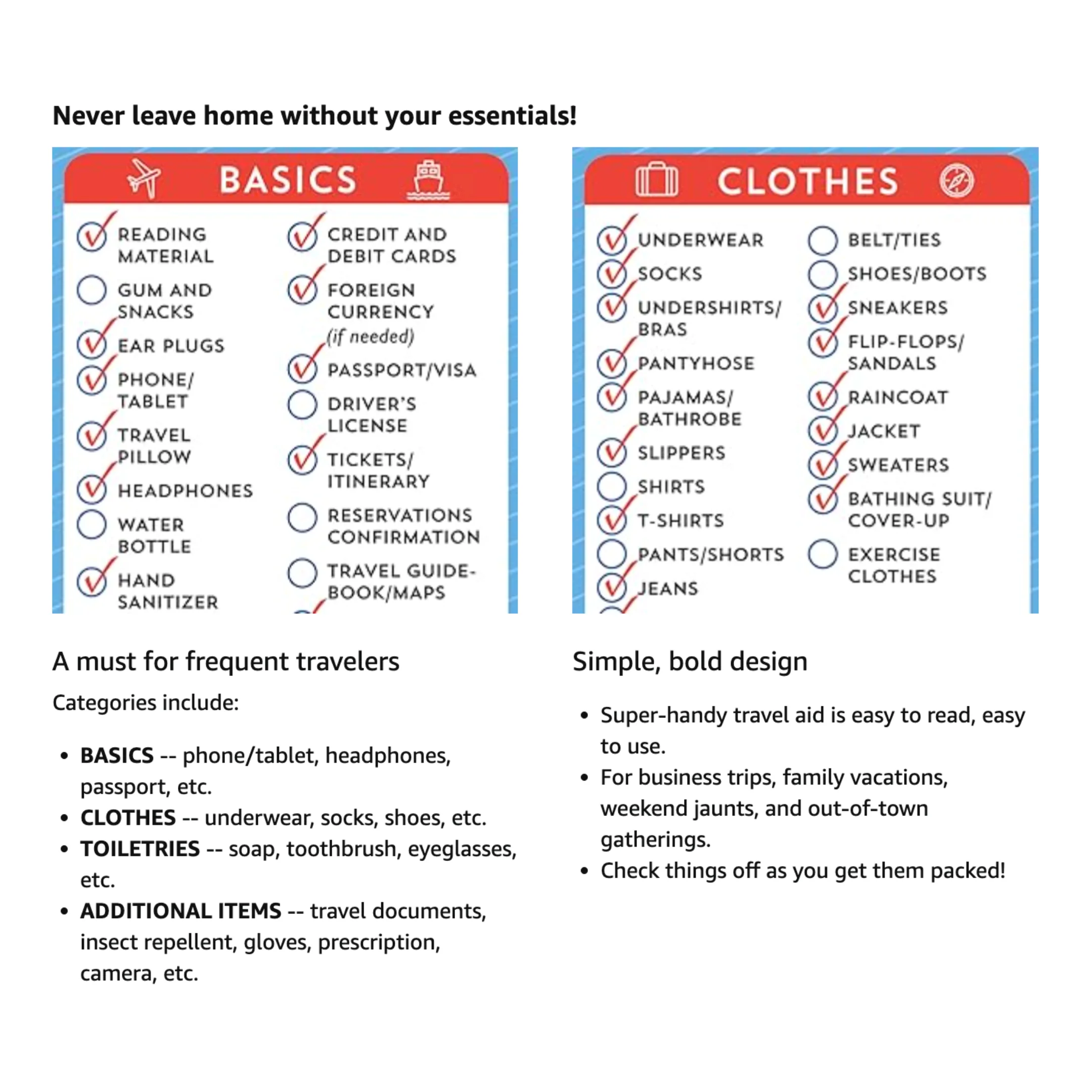 Packing List Note Pad | 60 Tearable Sheets 6" x 9" Stationery List Pad - Image 5