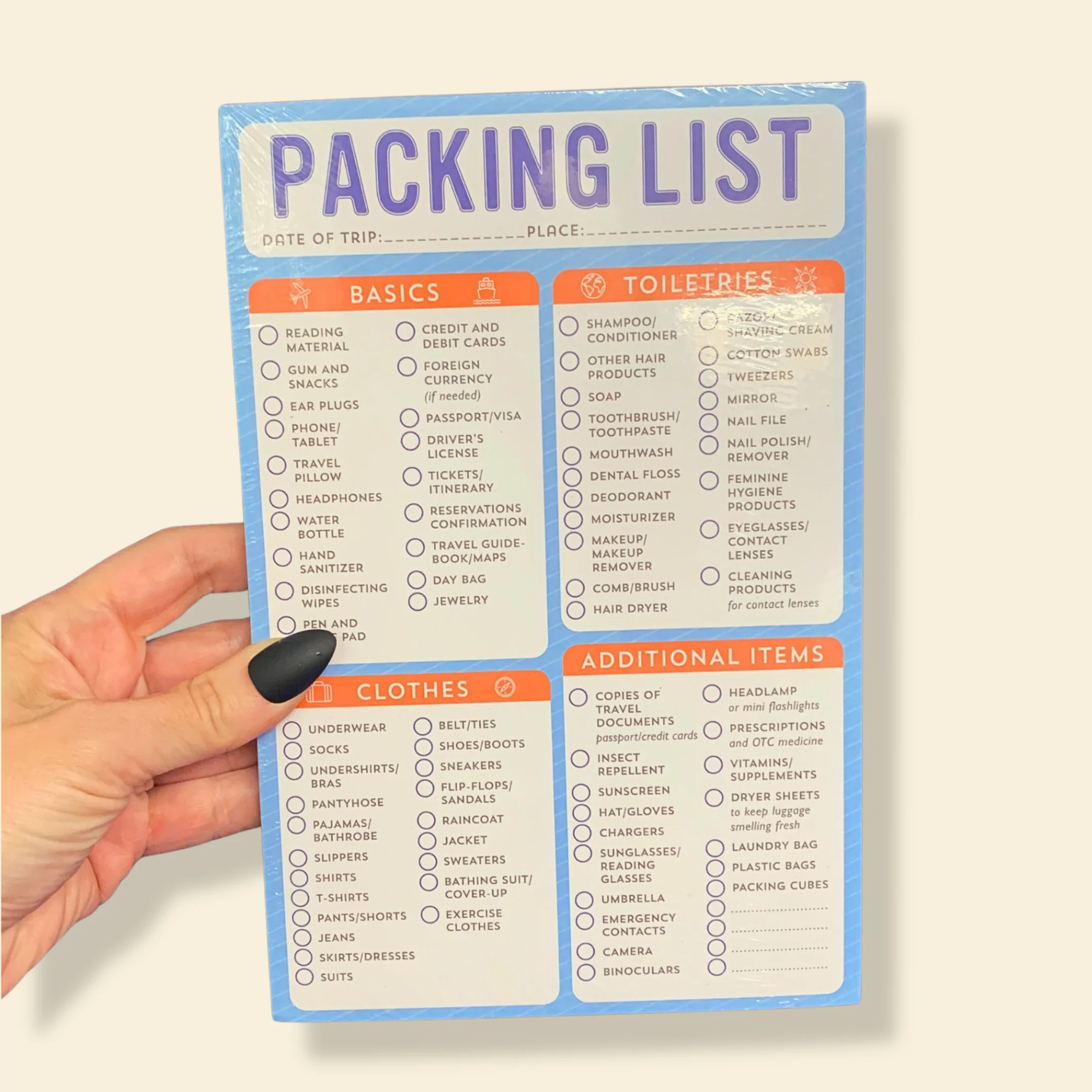 Packing List Note Pad | 60 Tearable Sheets 6" x 9" Stationery List Pad - Image 8