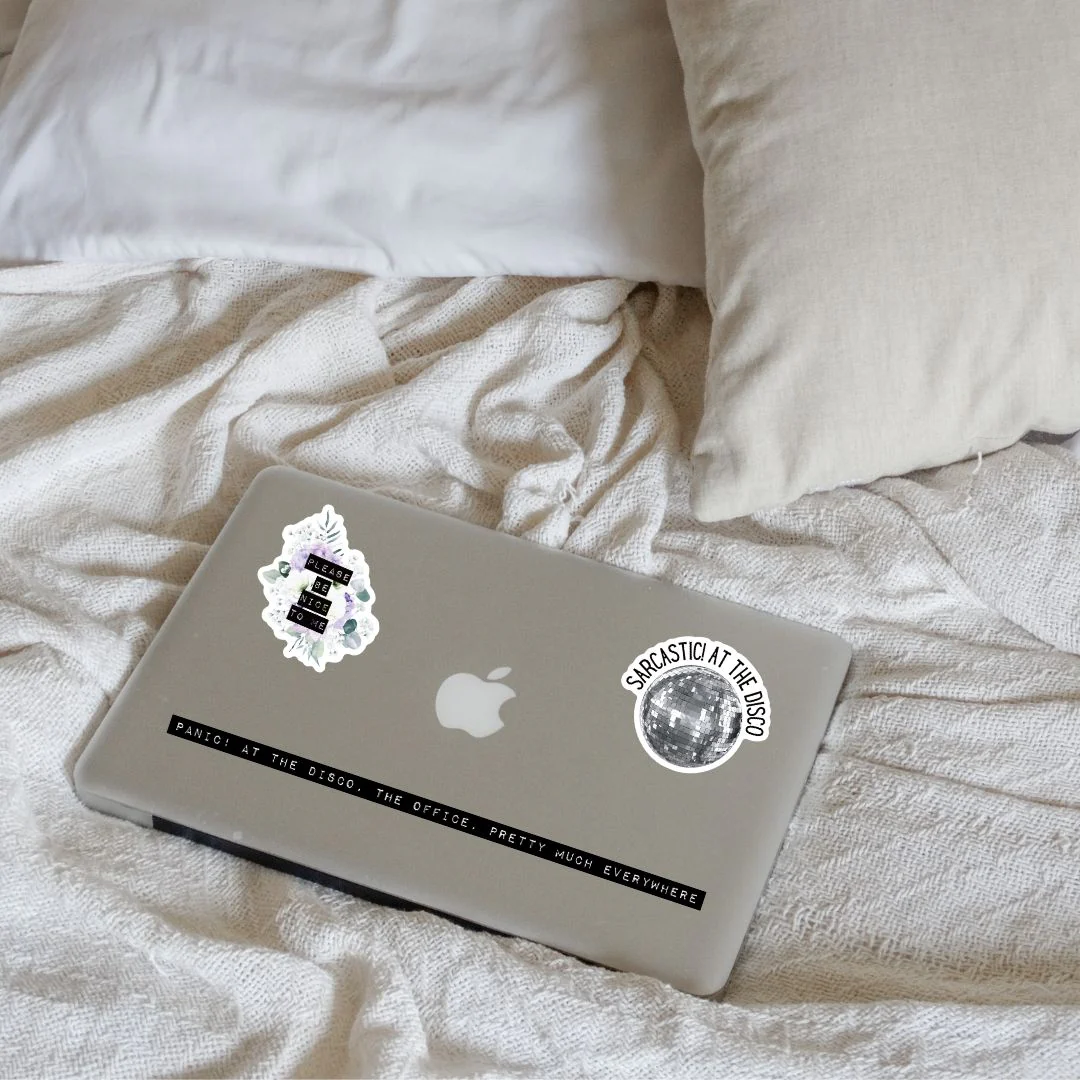 Panic! At The Disco, The Office, Pretty Much Everywhere | Old-fashioned Label Vinyl Die Cut Sticker | 10.82" x 0.39" - Image 3