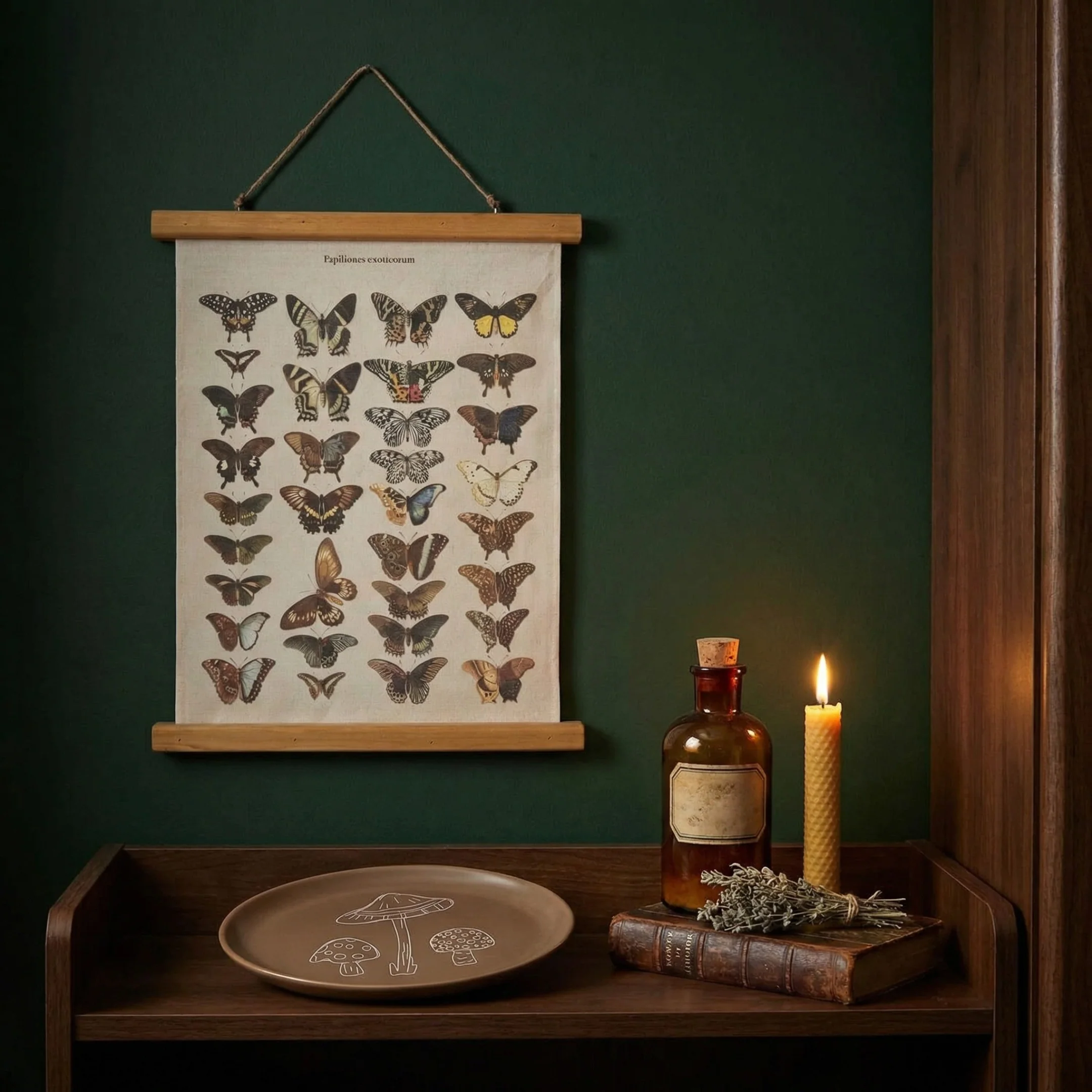 Papiliones Exoticorum Butterfly Print Decorative Canvas Wall Decor | 15.75" x 19.25" - Image 5