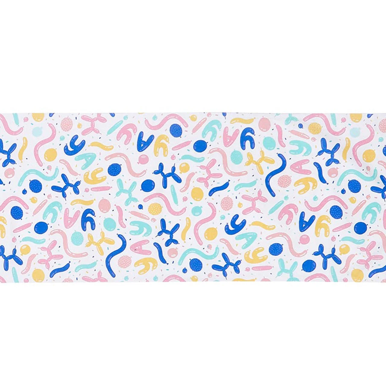 Party Animal Fabric Table Runner | Colored Balloon Animal Design | 13" x 70" - Image 2