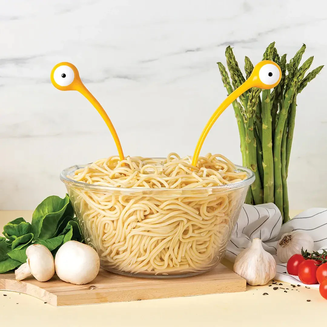 Pasta Monsters Servers | Googly-Eyed Spoon and Fork Set - Image 3