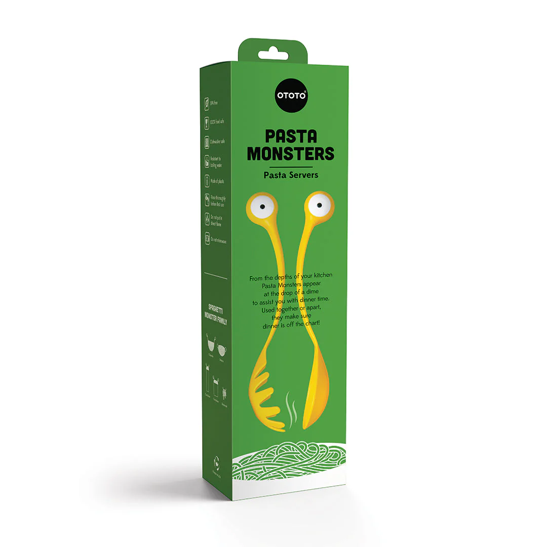 Pasta Monsters Servers | Googly-Eyed Spoon and Fork Set - Image 8