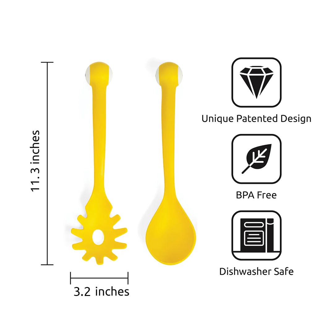 Pasta Monsters Servers | Googly-Eyed Spoon and Fork Set - Image 9