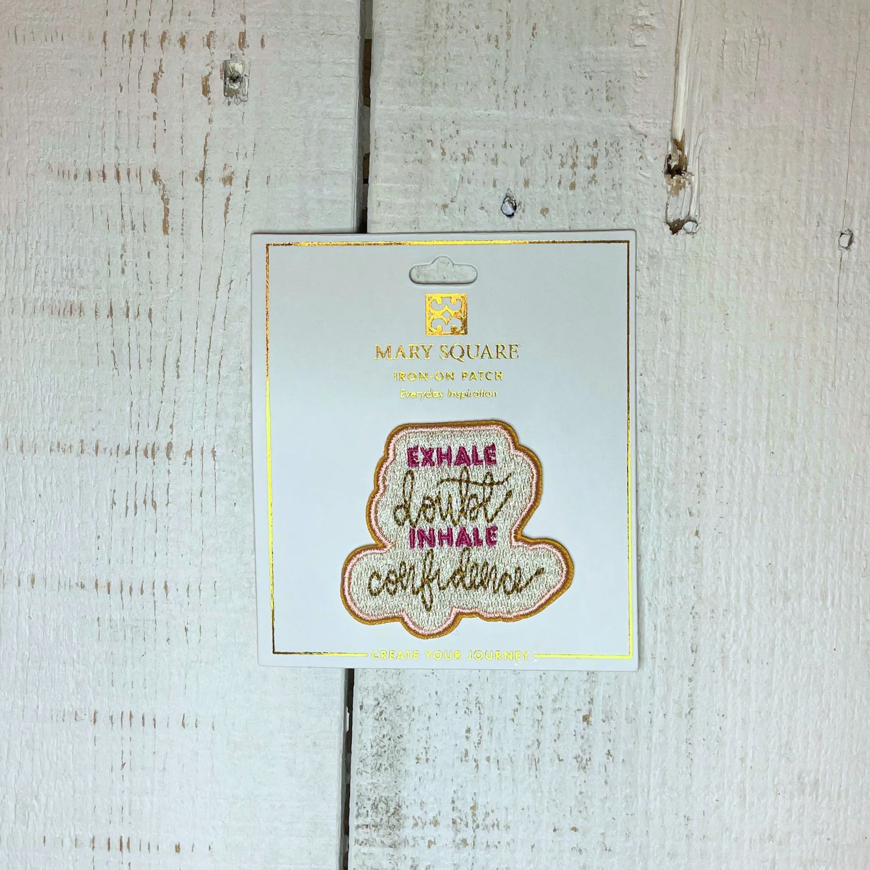 Exhale Doubt Inhale Confidence Embroidered Iron-On Patch | Heat-seal Patches Accessories - Image 4