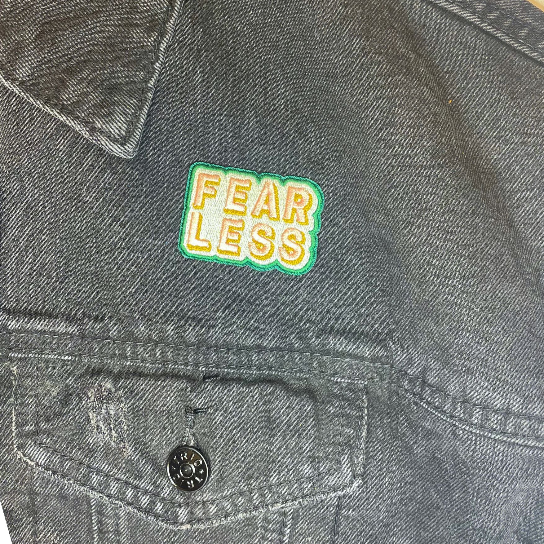Fearless Iron-on Embroidered Patch | Heat-seal Patches Accessories - Image 3