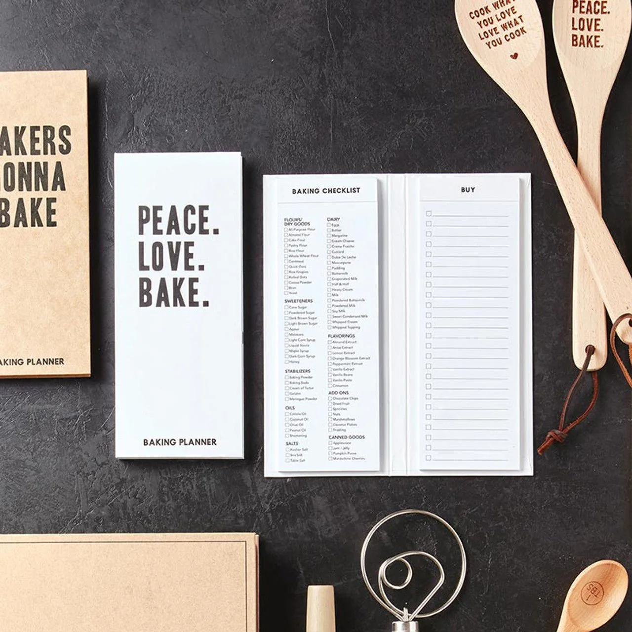 Peace Love Bake Baking Planner | Ingredients Checklist - Image 3
